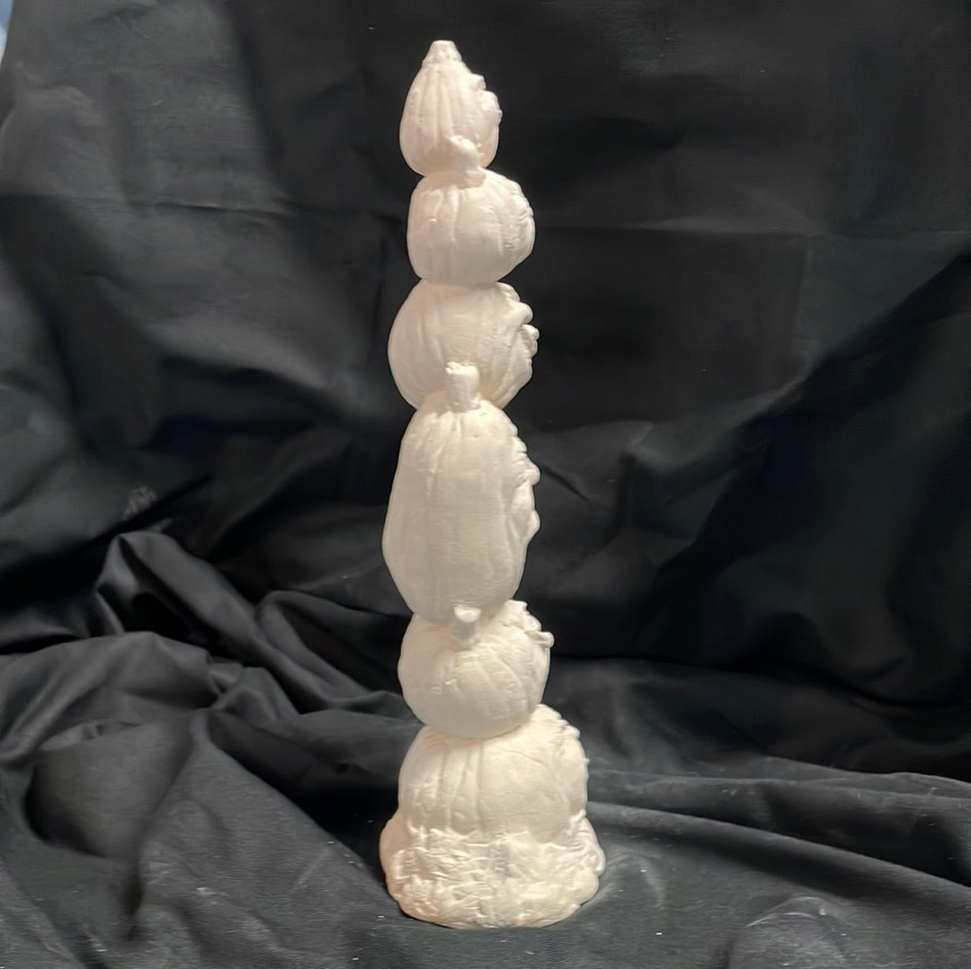 Pumpkin Stack Ceramic Bisque
