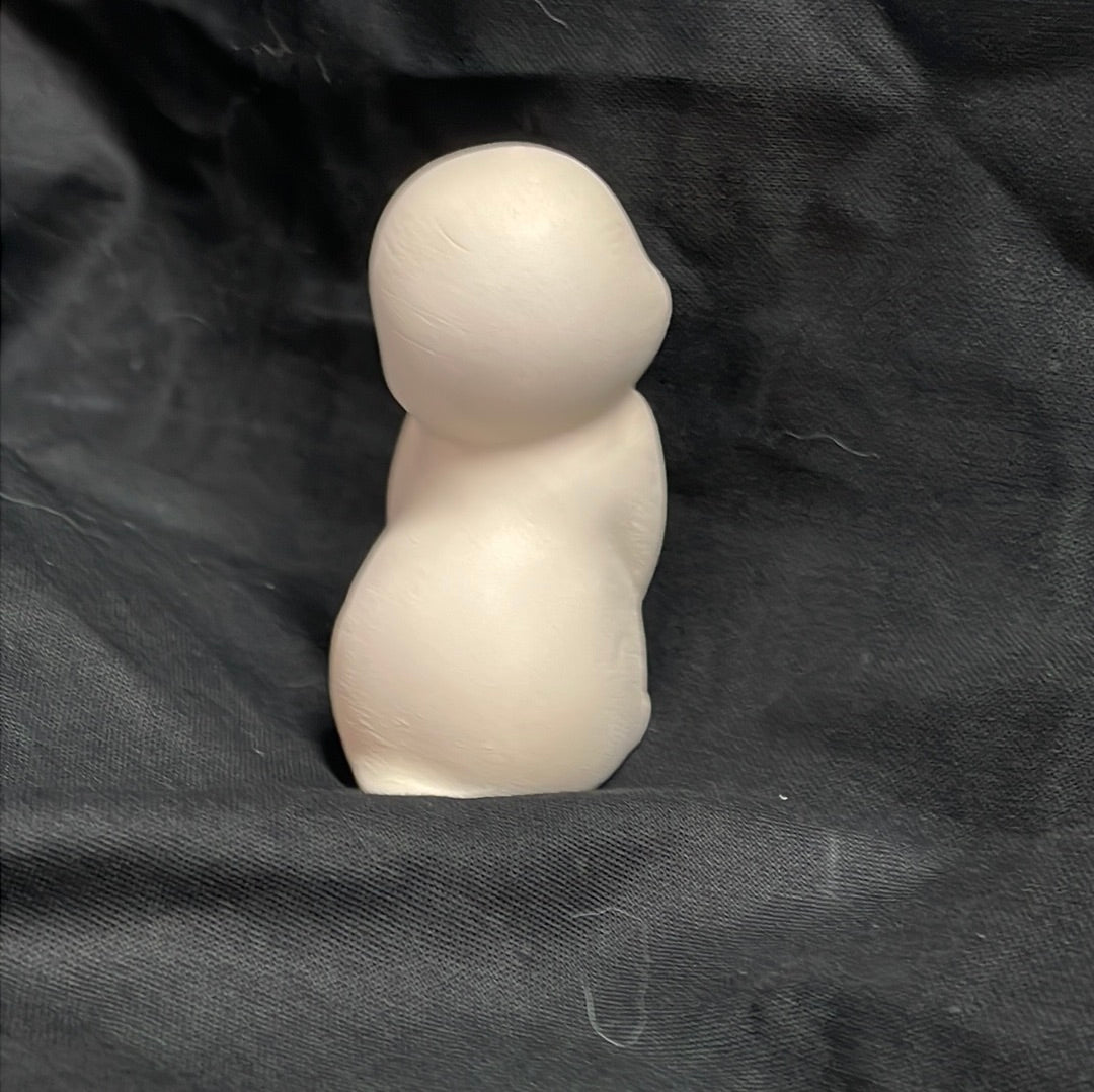 Holding Hand Small Penguin Ceramic Bisque