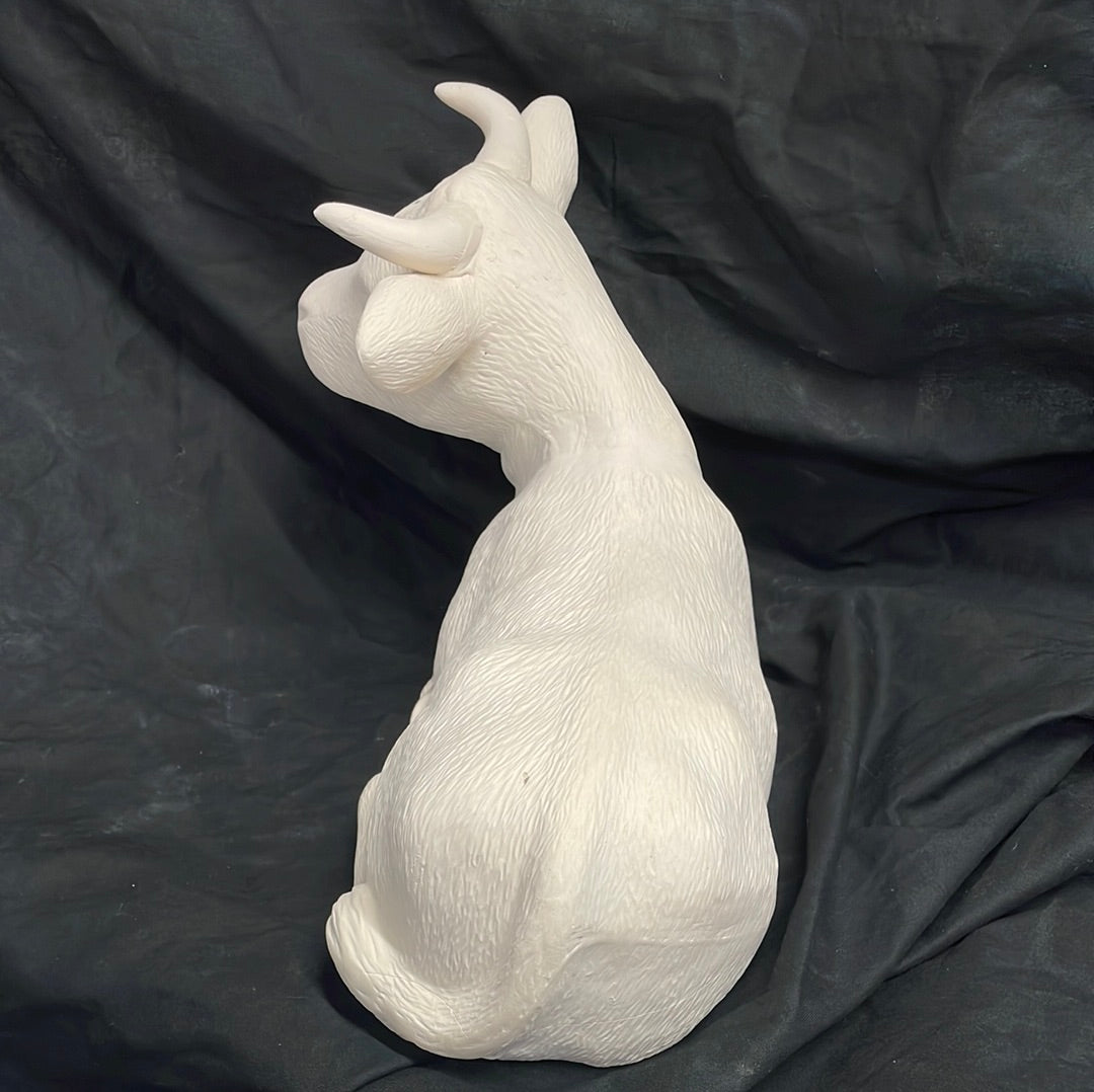 XLarge Laying Cows Ceramic Bisque
