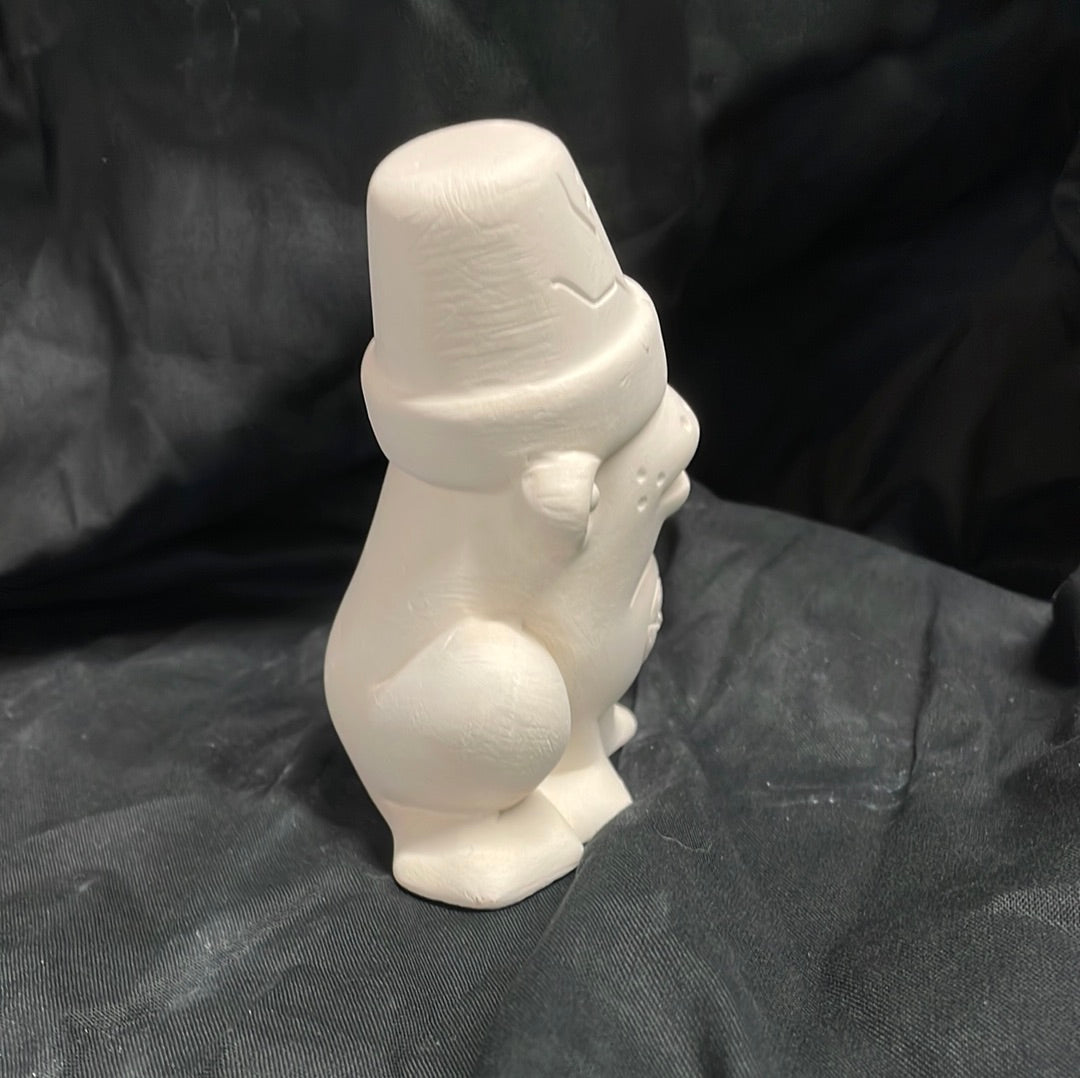 Cracked Pot Sitting Frog Ceramic Bisque