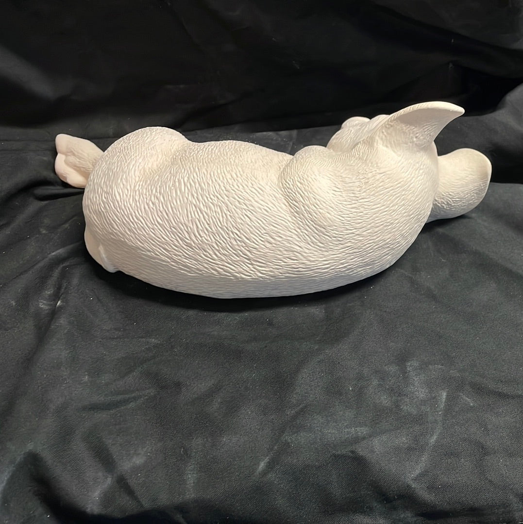 Laying Sow Pig Ceramic Bisque