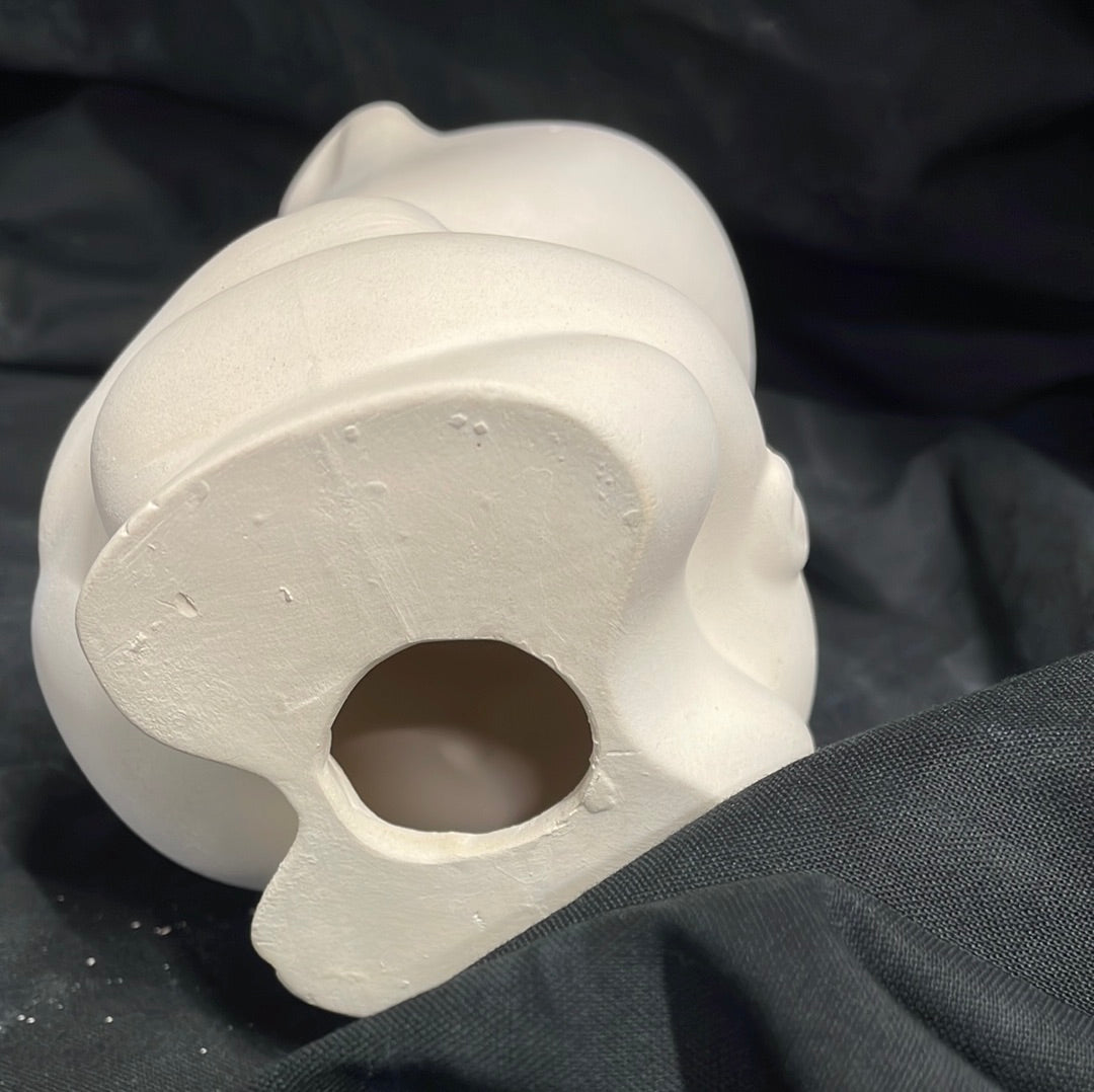 Sitting Piggy Bank Ceramic Bisque