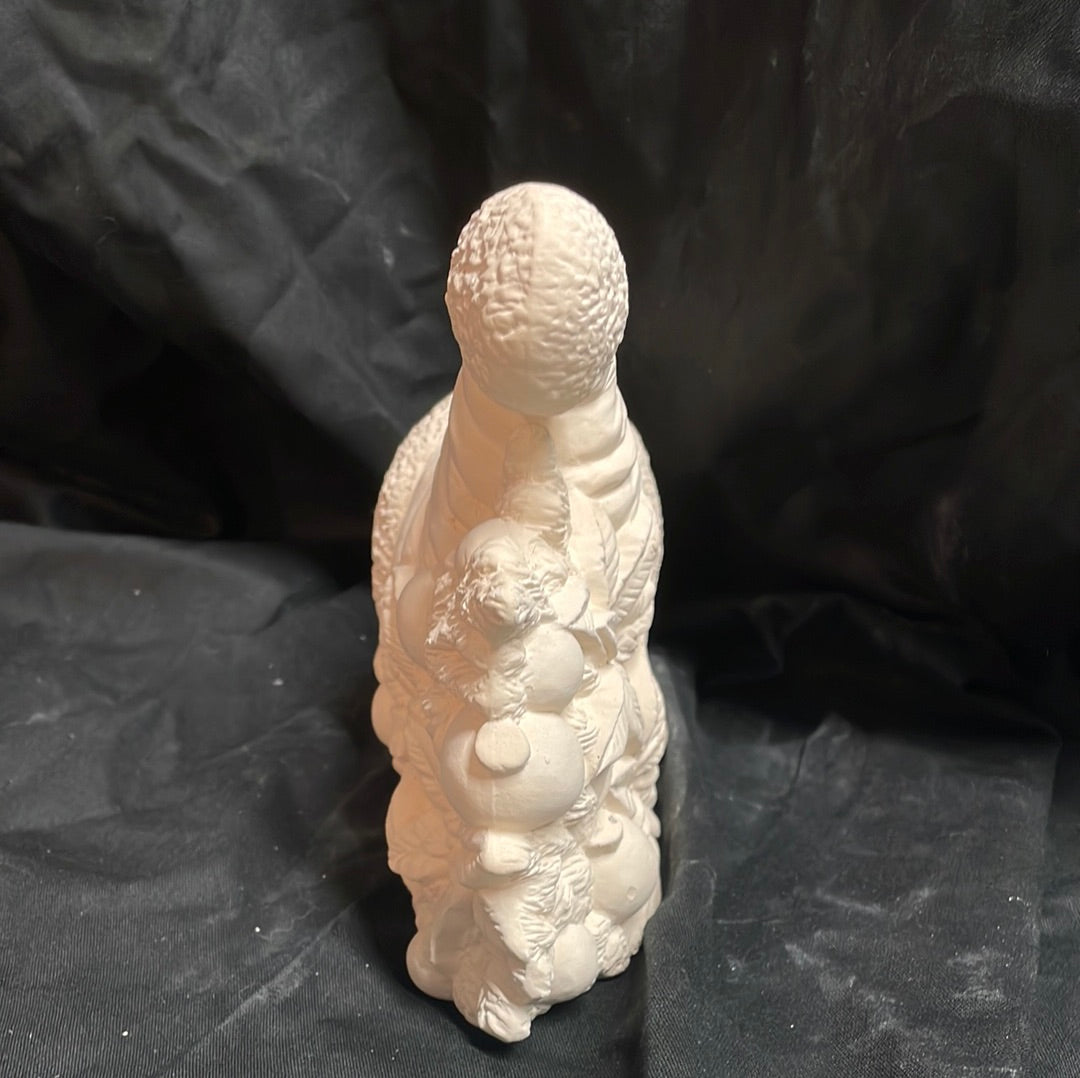 Santa Hat w/Mistletoe Ceramic Bisque