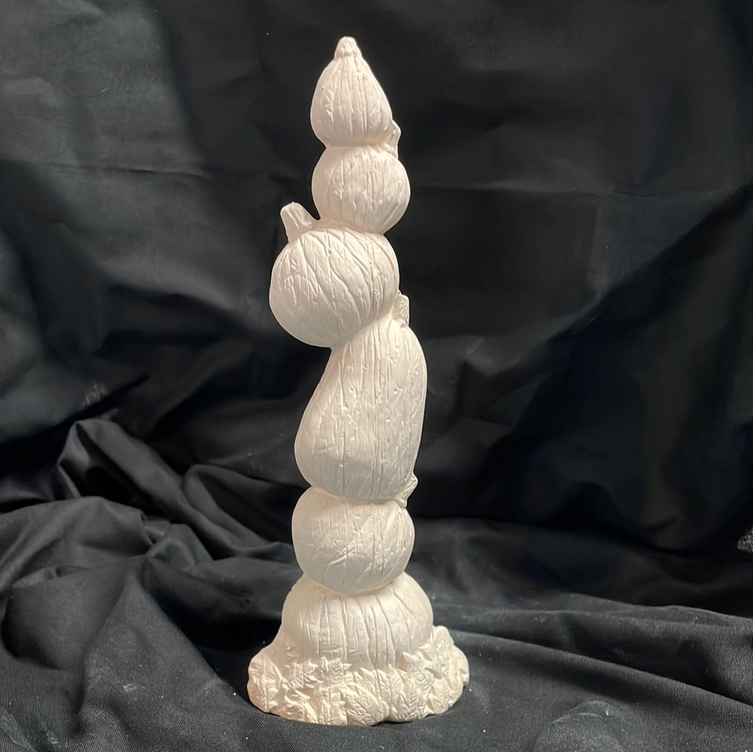 Pumpkin Stack Ceramic Bisque
