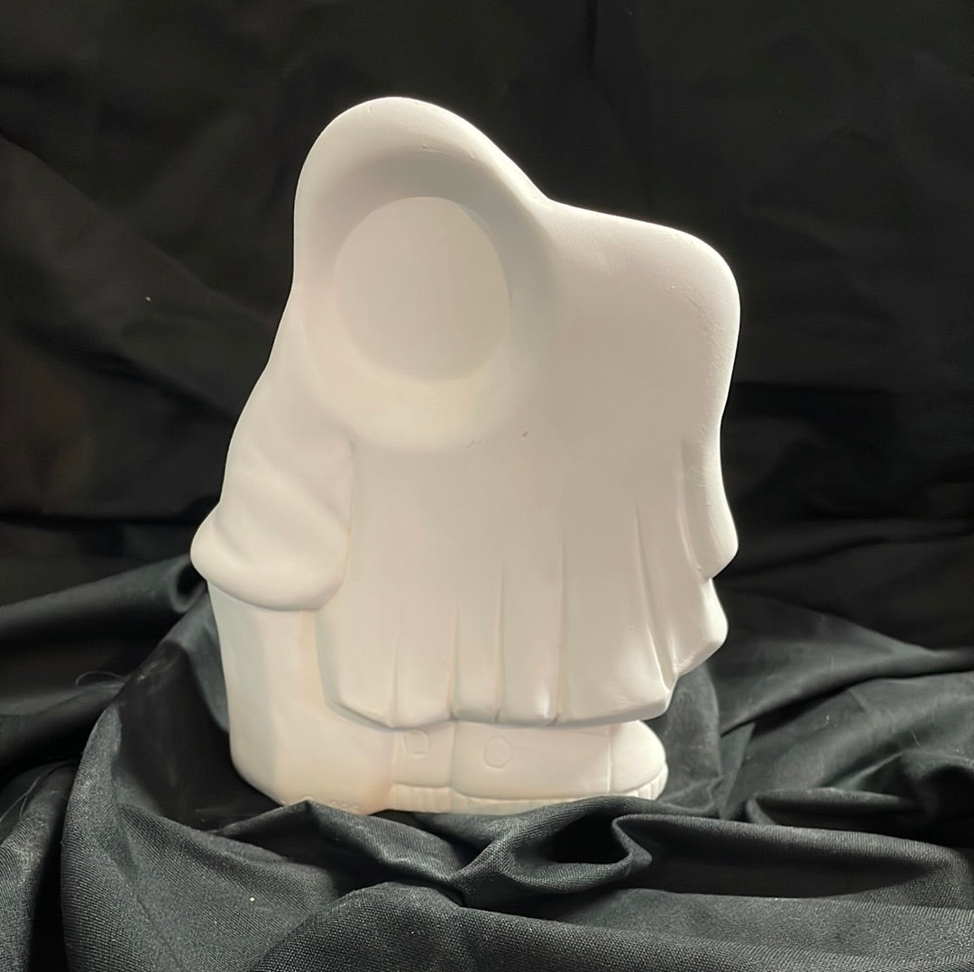 Trick or Treat Ghost Ceramic Bisque