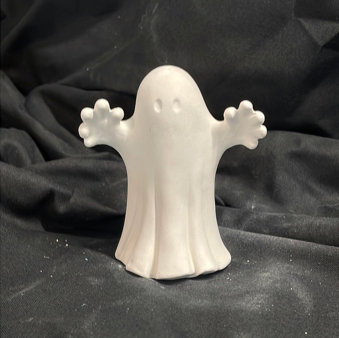 Spooky Ghost Ceramic Bisque