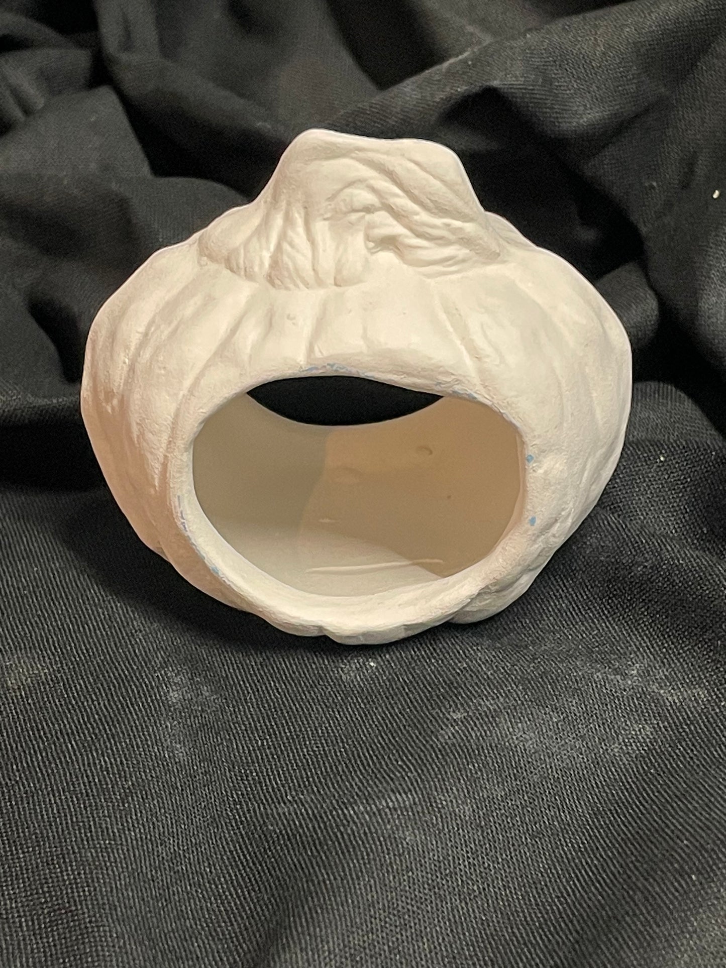 Small Napkin Holder Pumpkin Ceramic Bisque