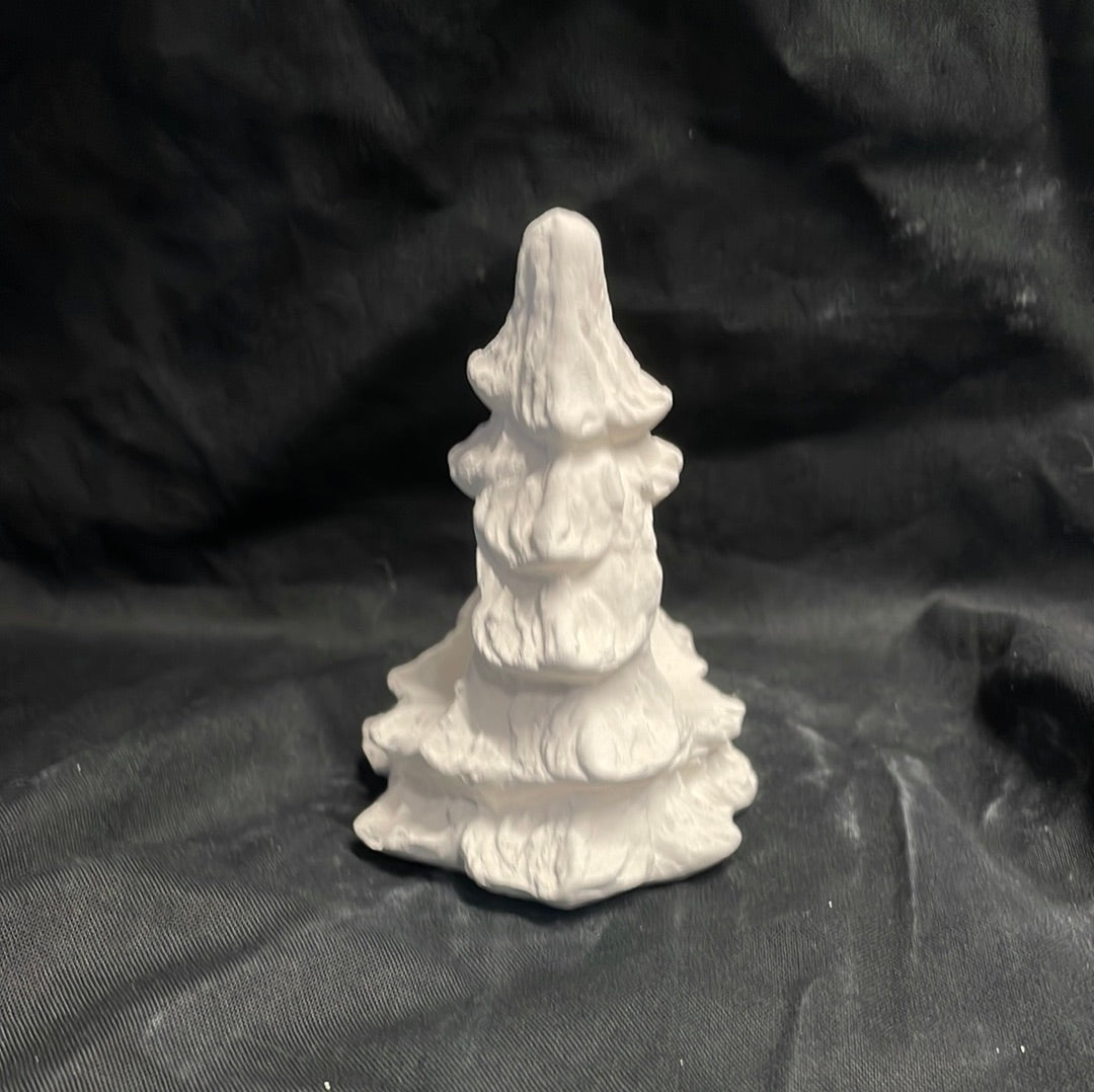Christmas Tree Napkin Holder Ceramic Bisque