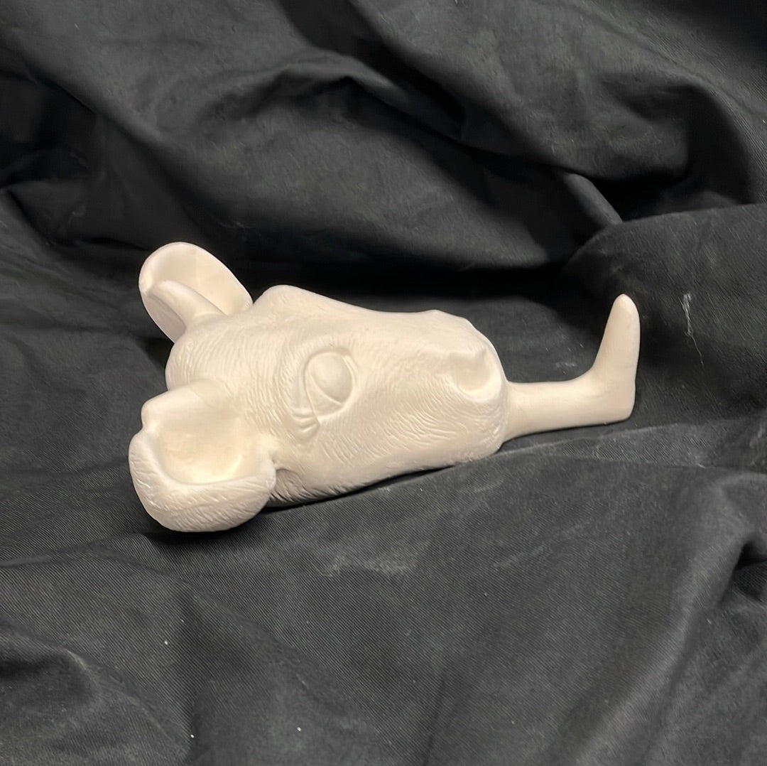 Cow Pot Hanger Ceramic Bisque