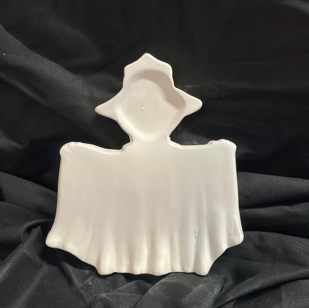 Skeleton w/Cape Ceramic Bisque