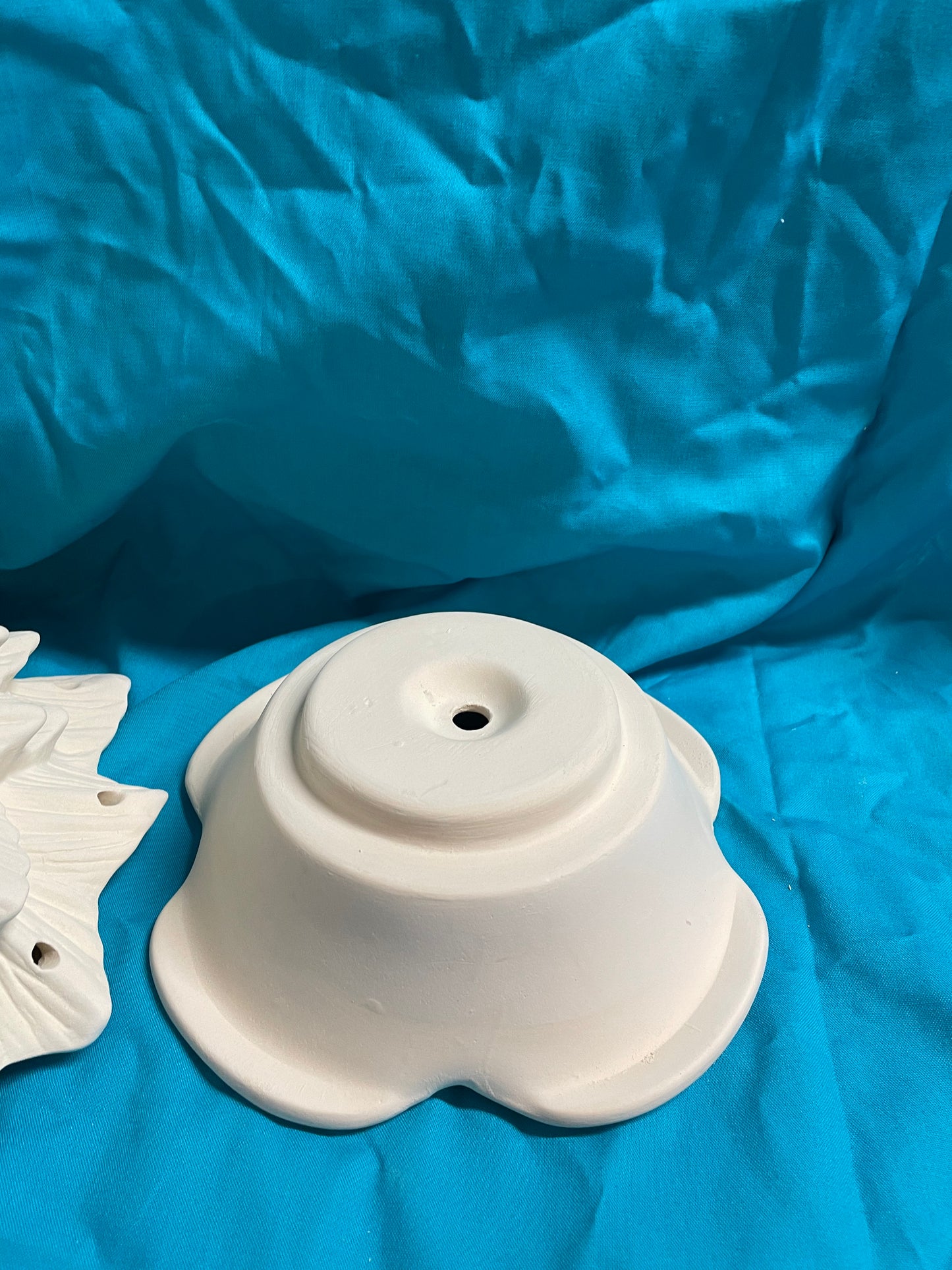14" Doc Holiday Christmas Tree w/Base Ceramic Bisque