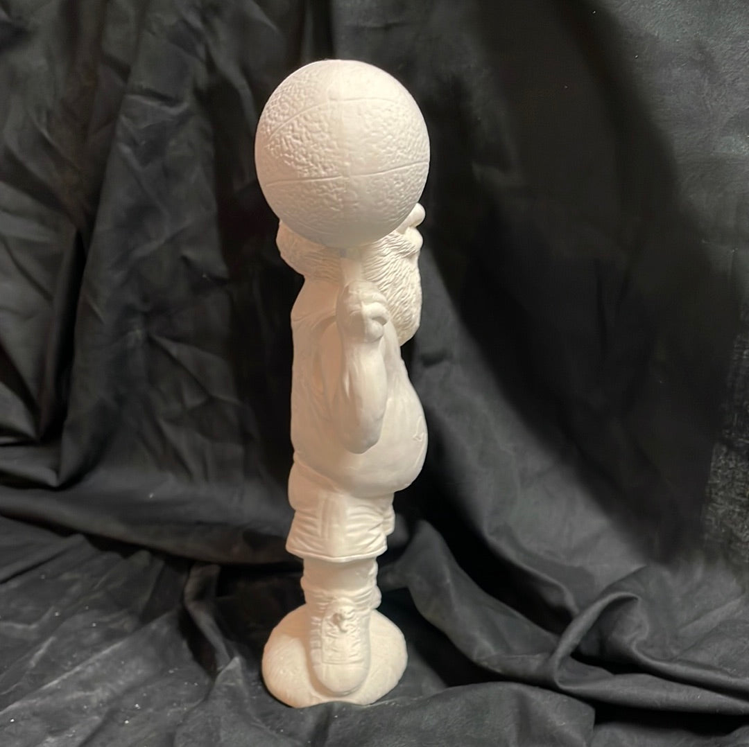 Basketball Santa Ceramic Bisque
