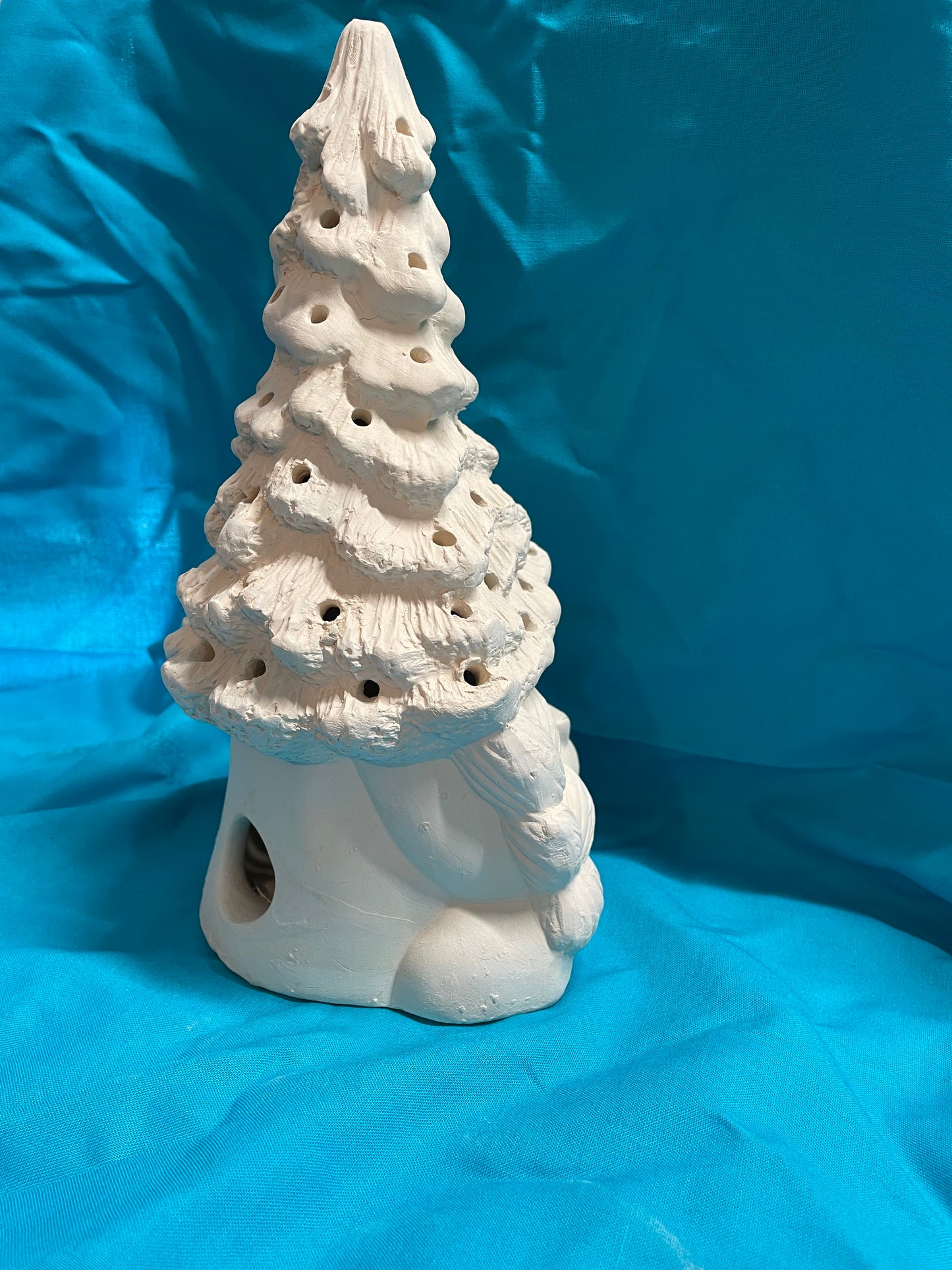 Girl Gnome w/Tree Ceramic Bisque