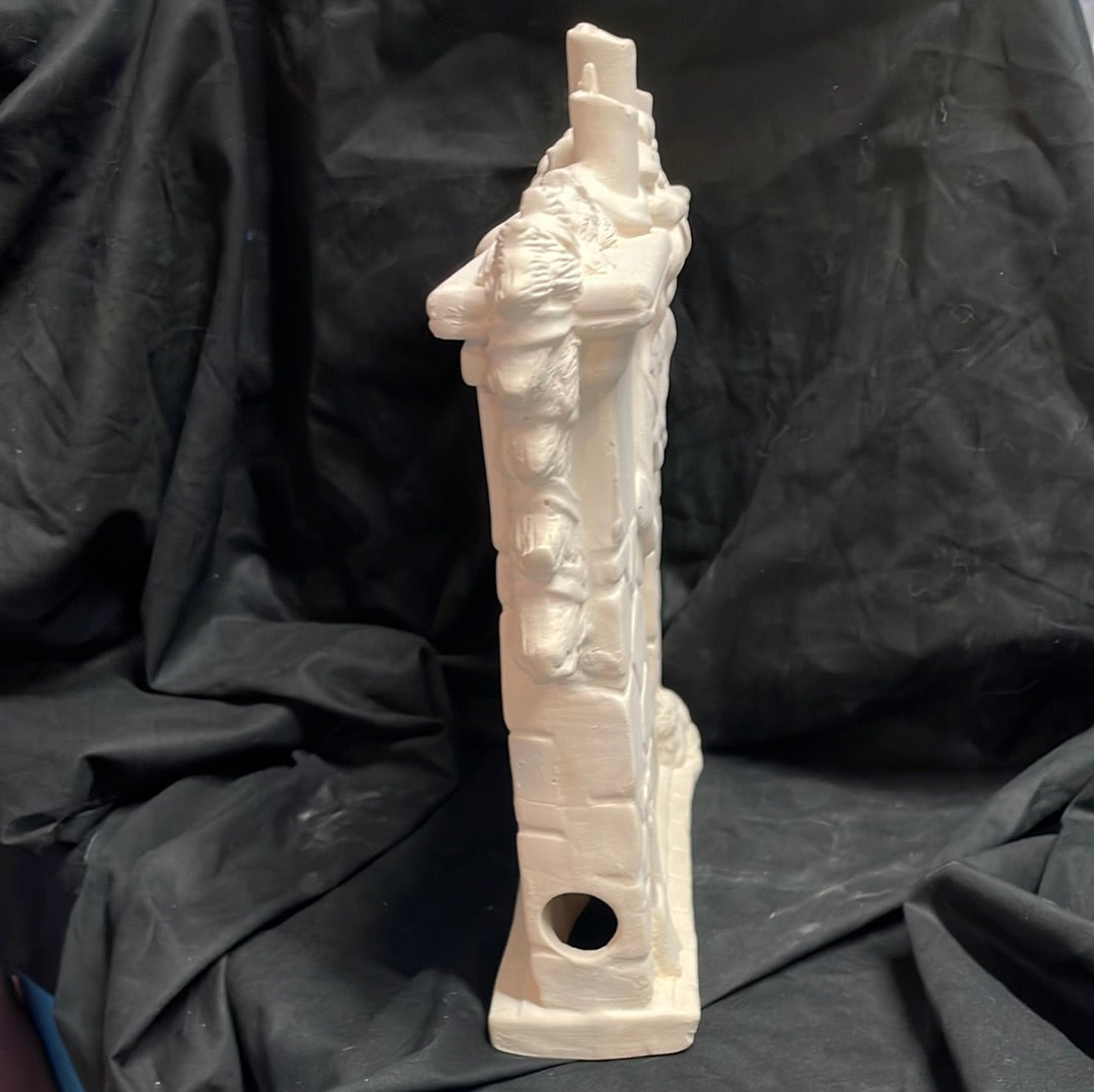 Fire Place w/Stockings Ceramic Bisque