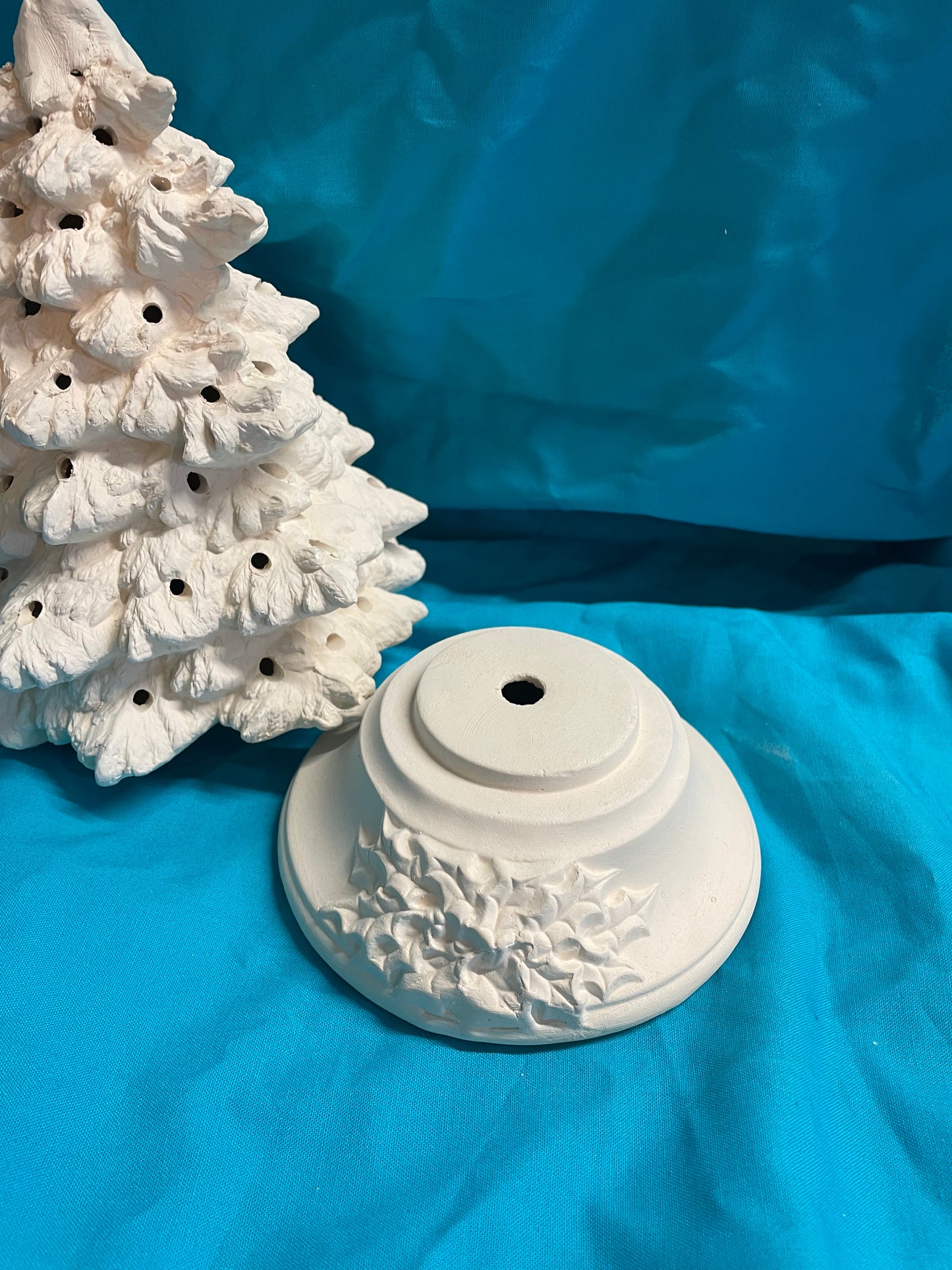 8" Spruce Christmas Tree Ceramic Bisque