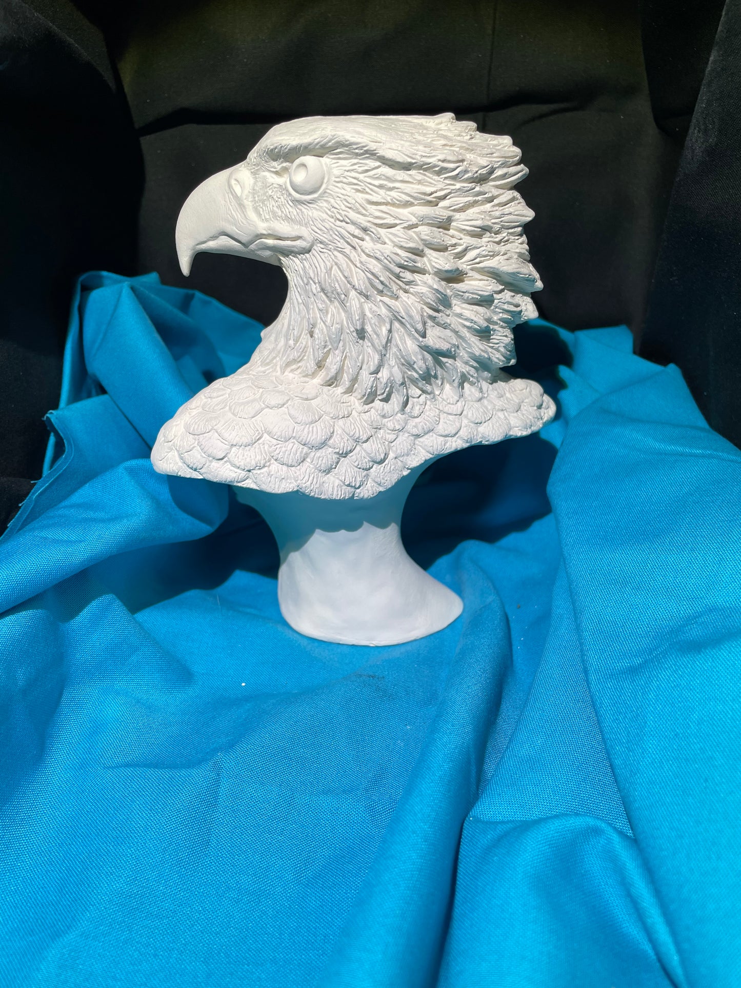 Life Like Eagle Bust Ceramic Bisque