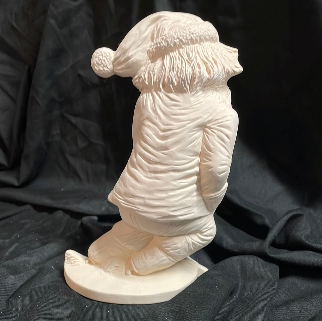Ice Hockey Santa Ceramic Bisque