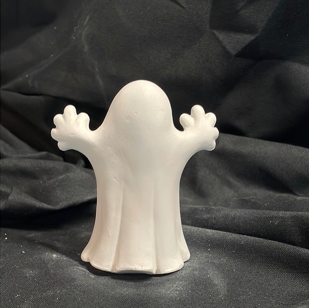 Spooky Ghost Ceramic Bisque