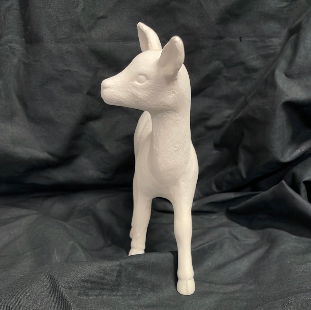 Standing Deer Ceramic Bisque