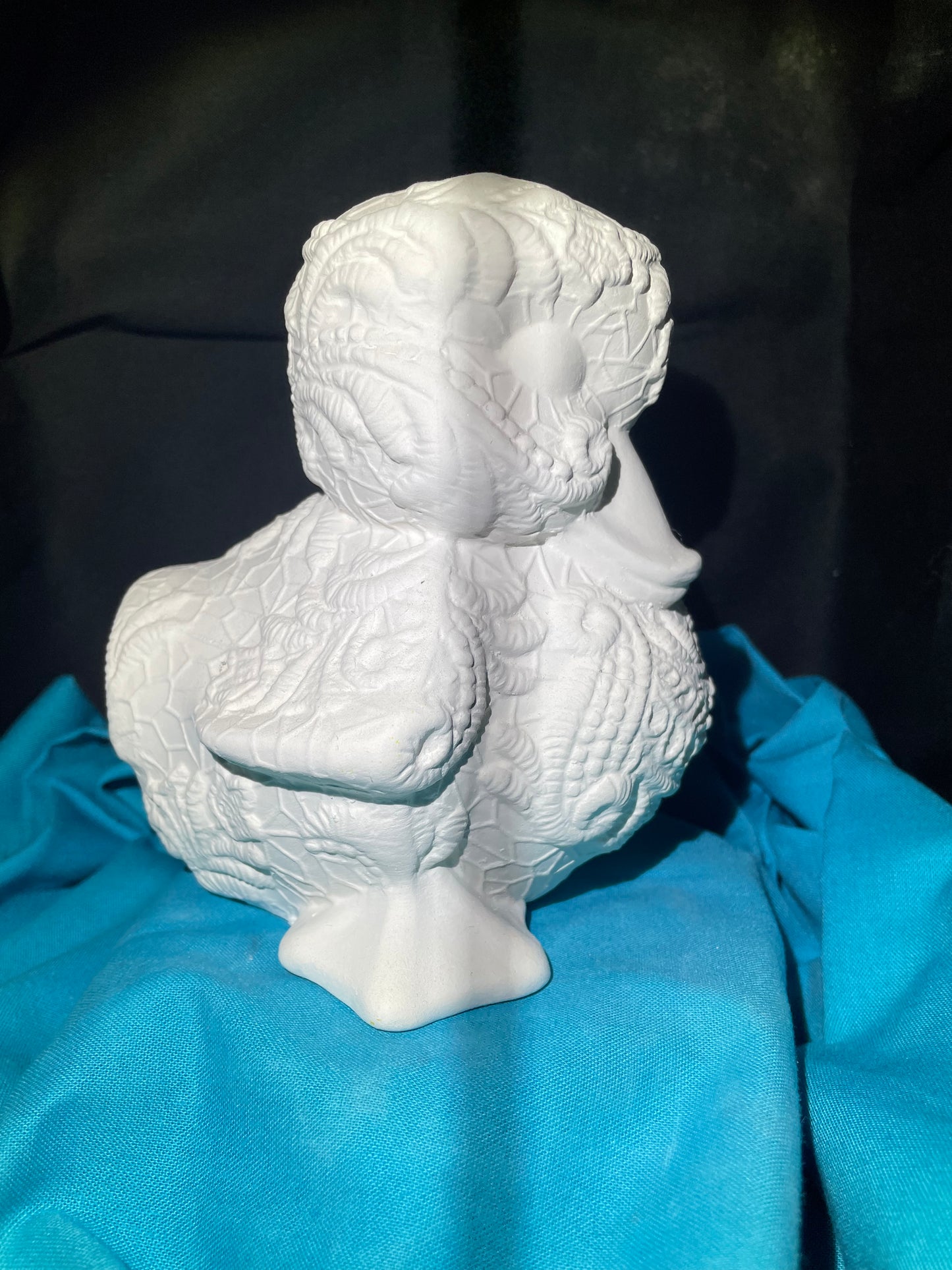 Lacey Easter Duck Ceramic Bisque