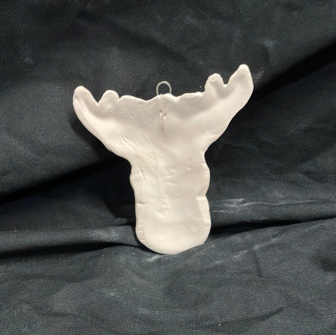 Reindeer Ornament Ceramic Bisque