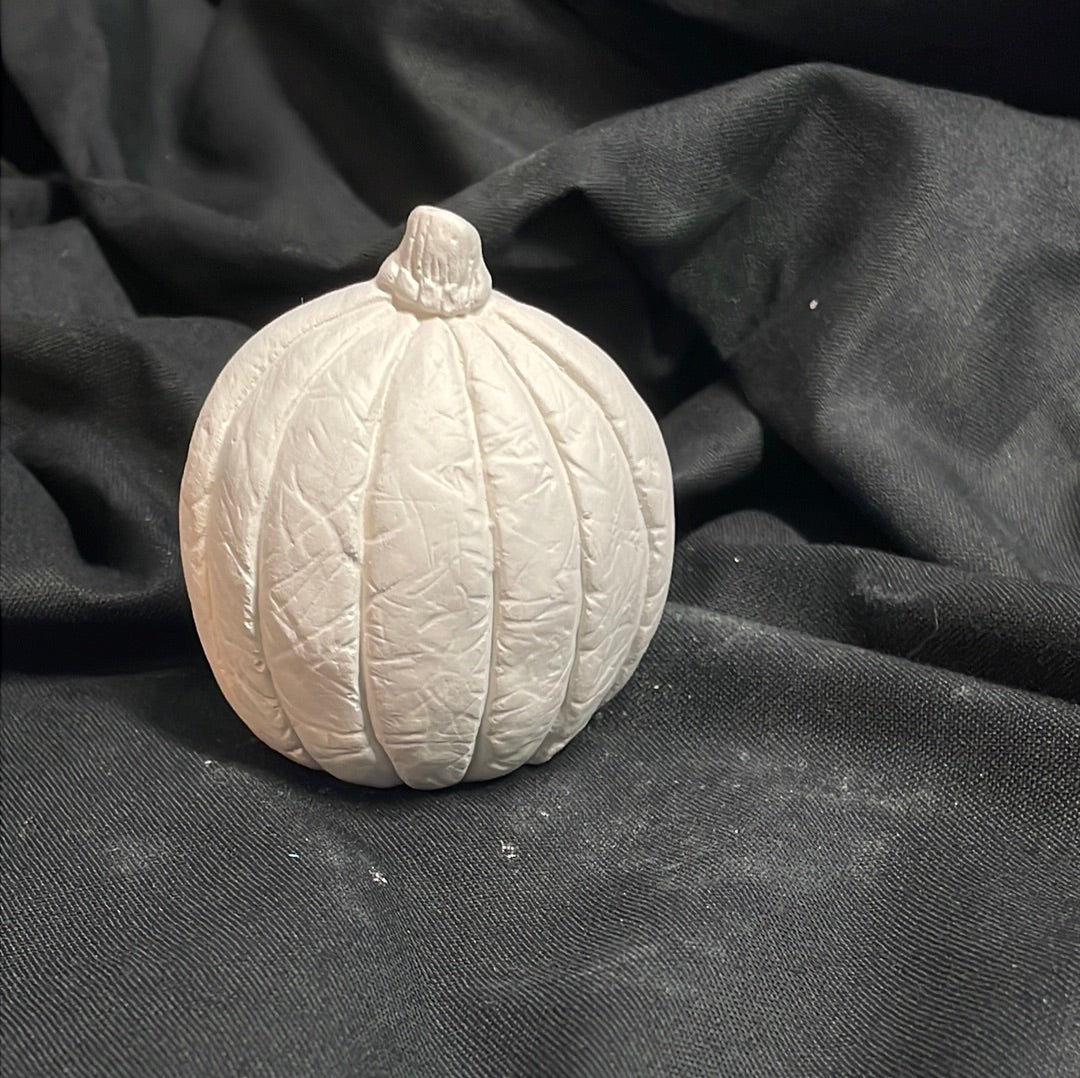 Small Boo Pumpkin Ceramic Bisque
