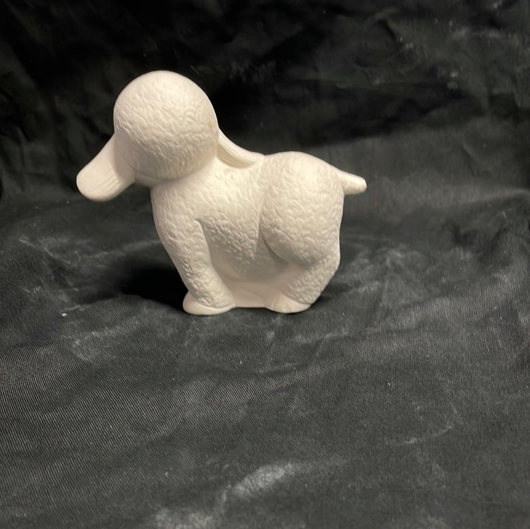 XSmall Standing Sheep Ceramic Bisque