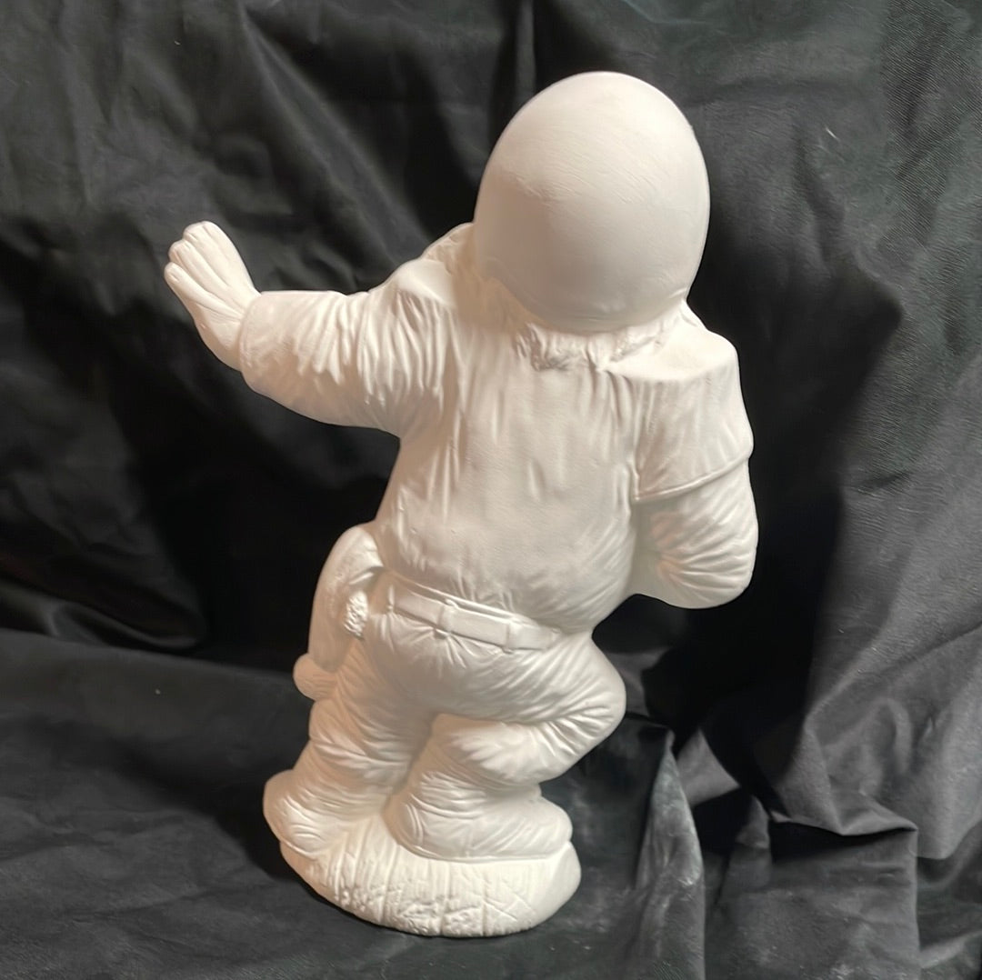 Football Santa Ceramic Bisque