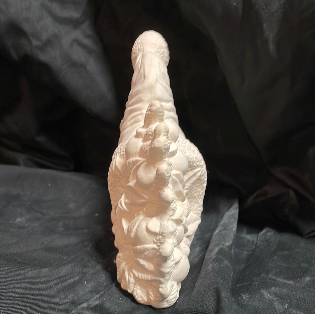 Santa Hat w/Mistletoe Ceramic Bisque