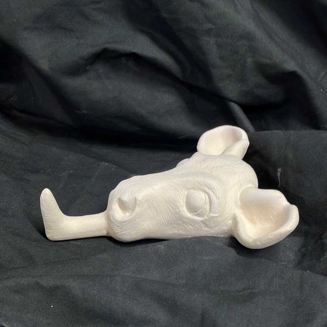 Cow Pot Hanger Ceramic Bisque