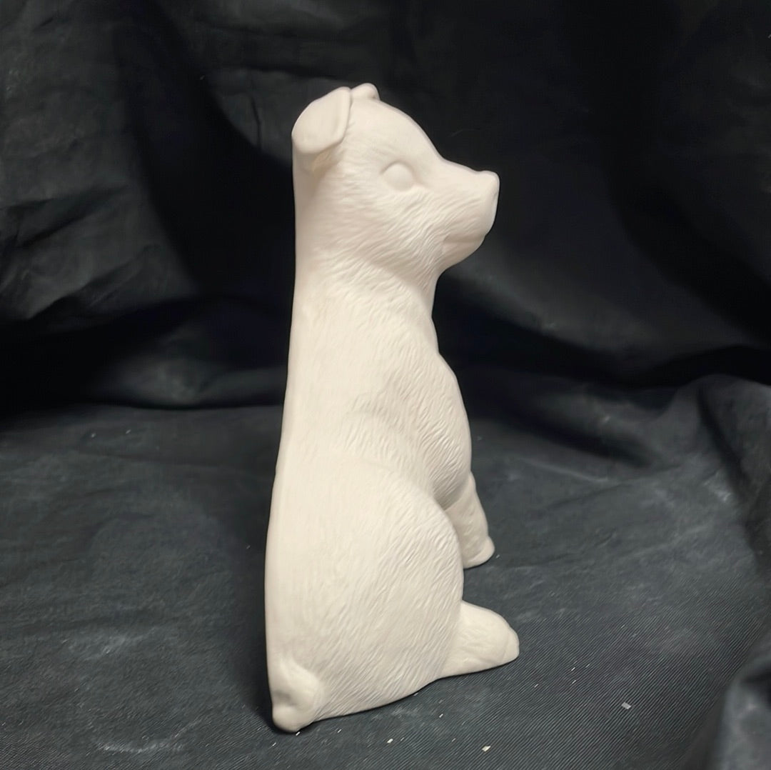 Hangable Sitting Pig Ceramic Bisque