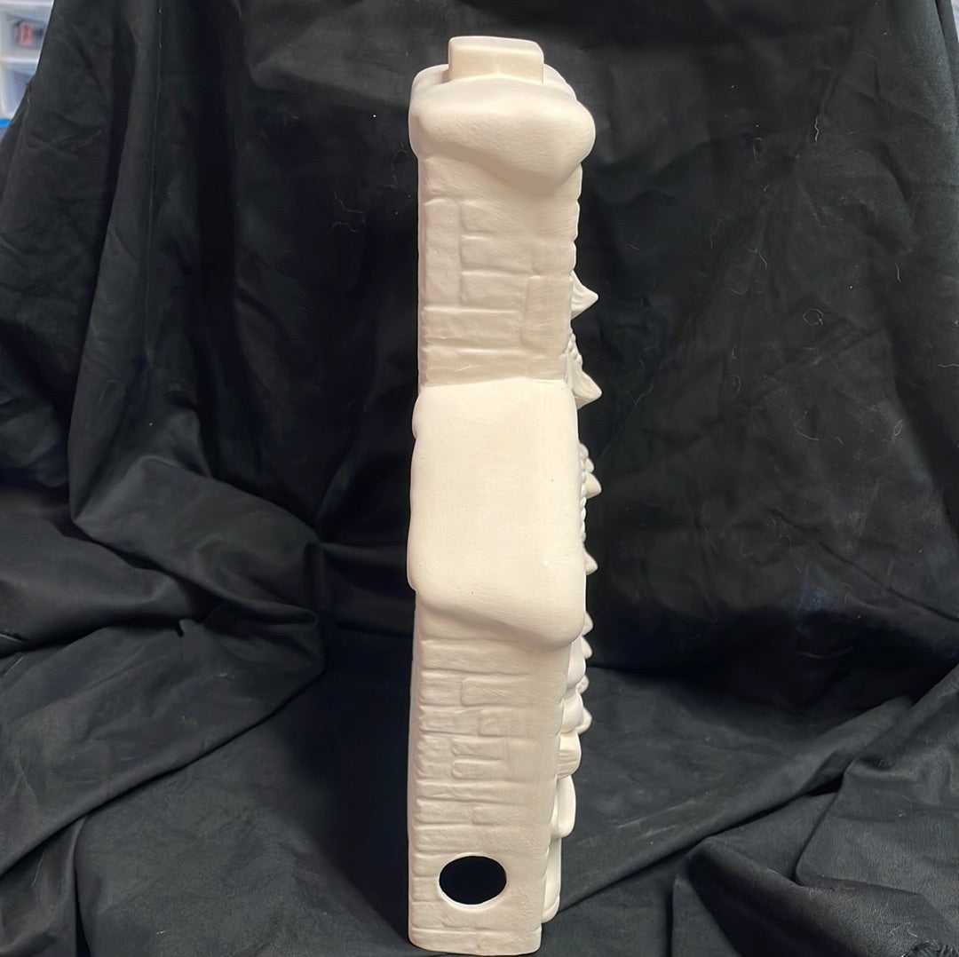 Christmas Tree Fire Place Ceramic Bisque