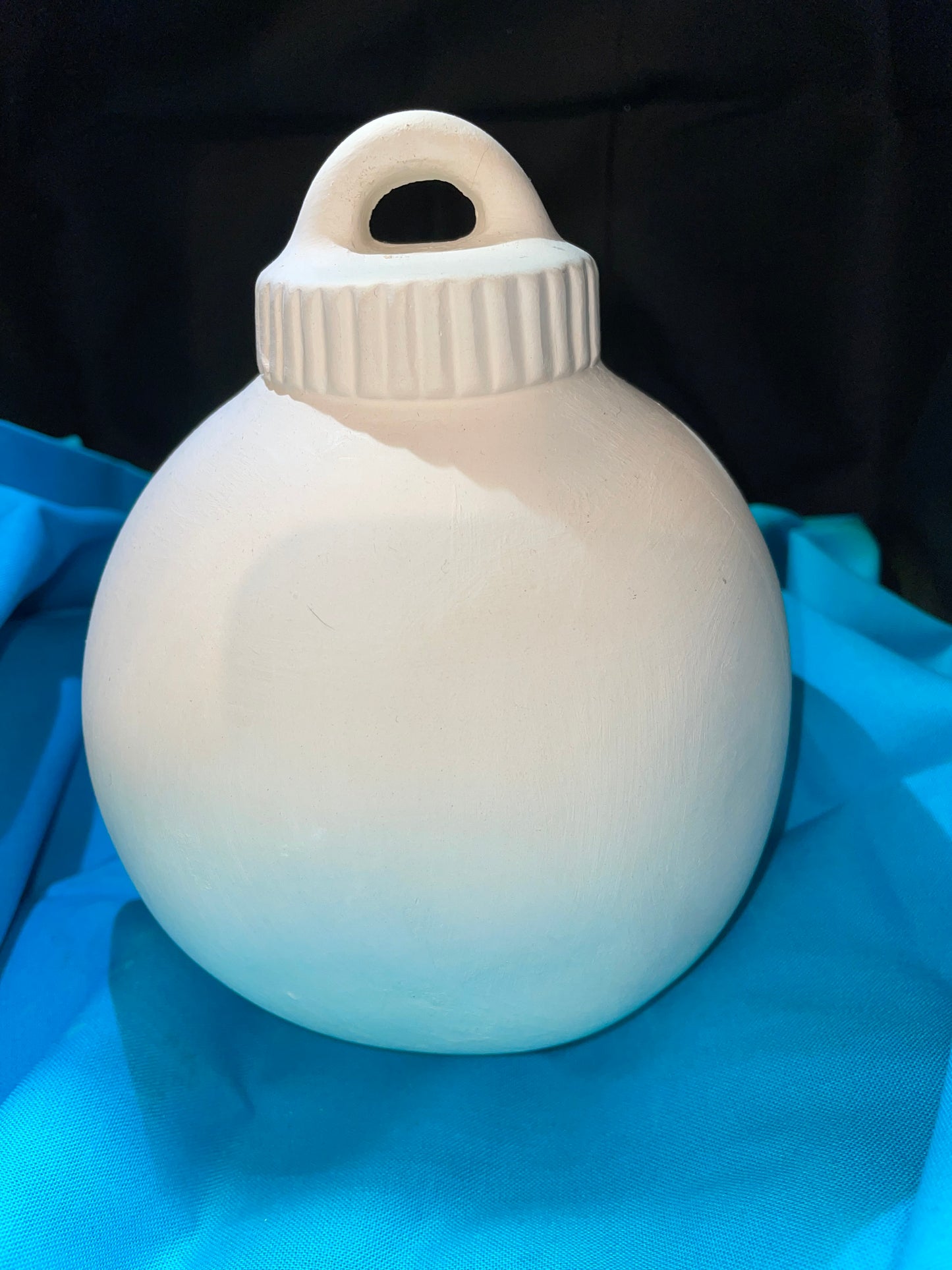 Snowball Ornament Ceramic Bisque