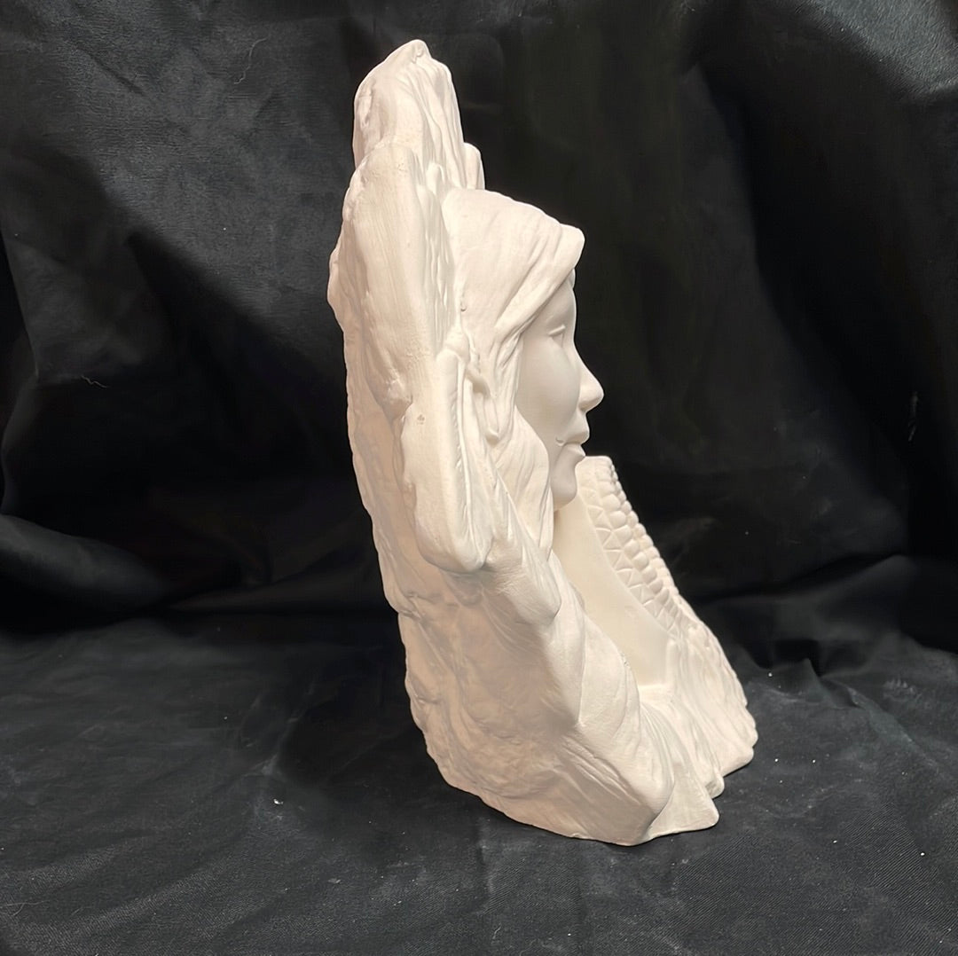 Indian and Child Ceramic Bisque