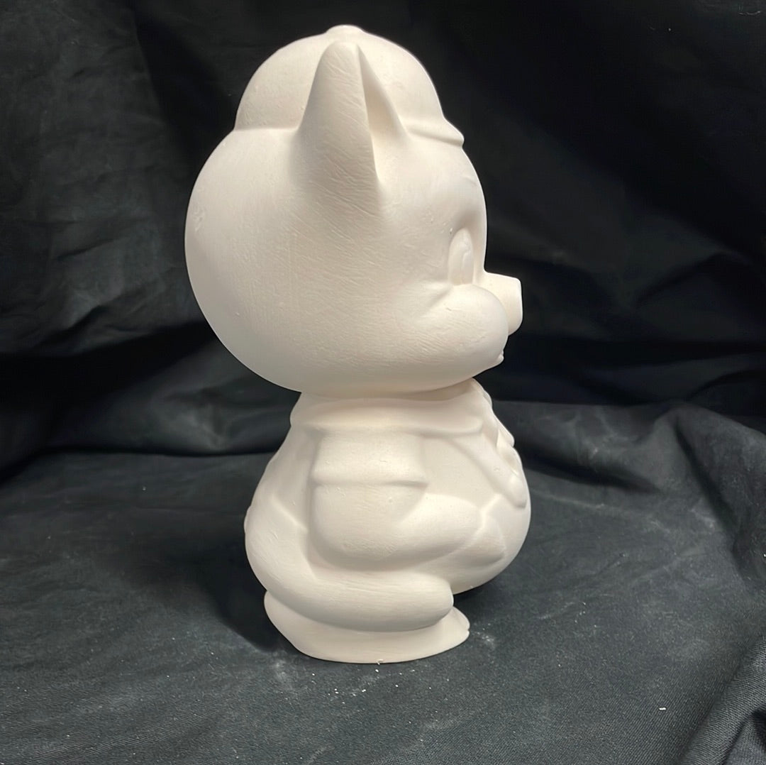 Sitting Piggy Bank Ceramic Bisque