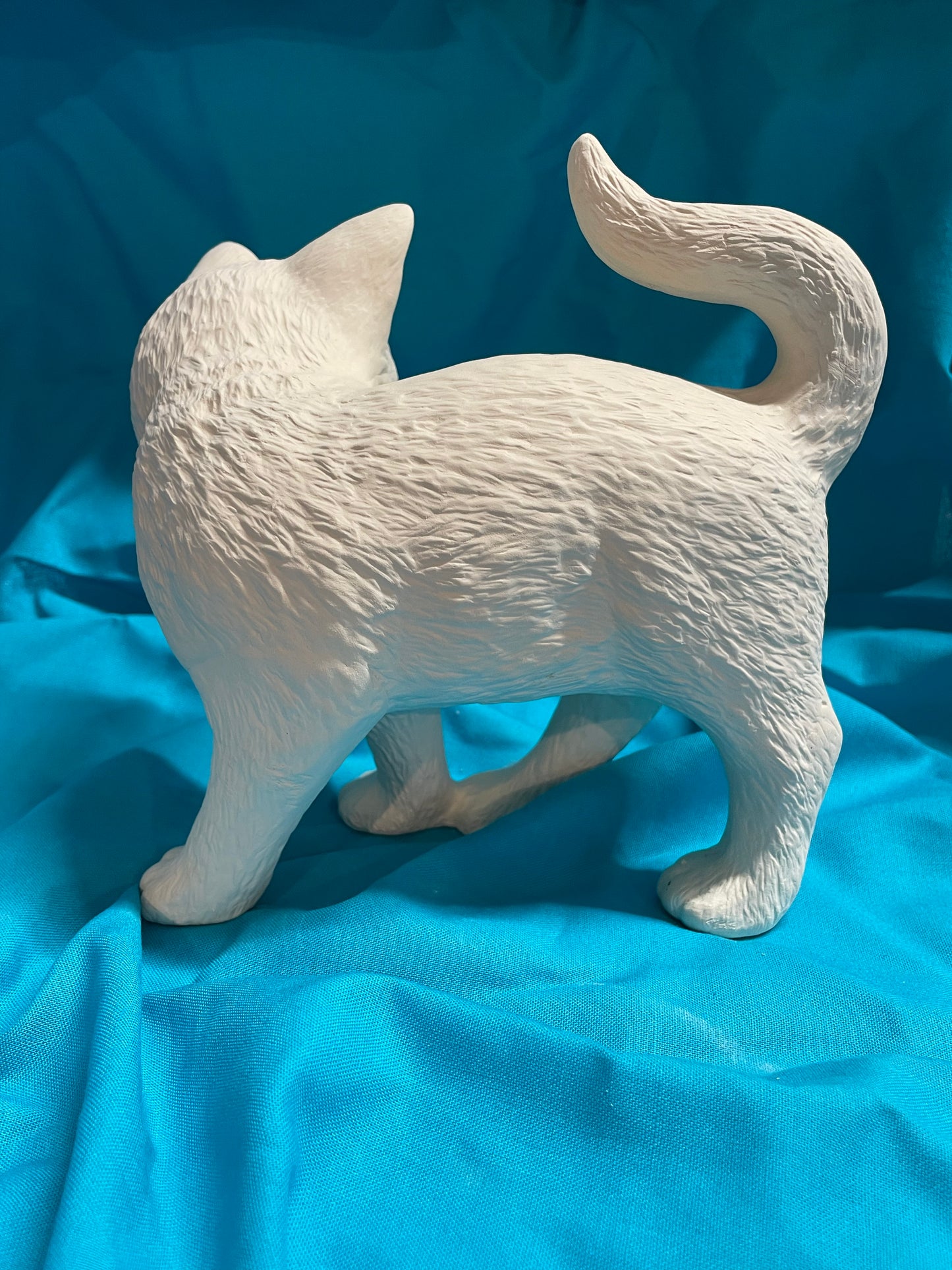 Standing Cat Ceramic Bisque