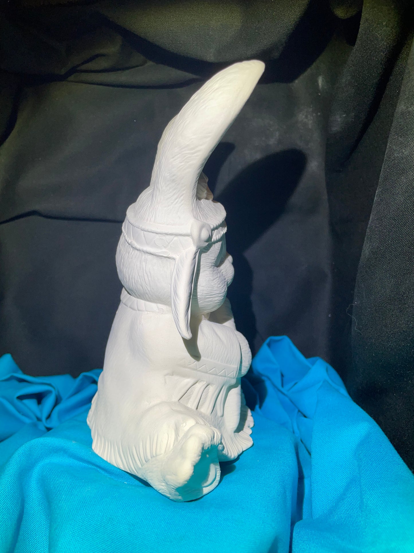 Indian Bunny w/carrot Ceramic Bisque