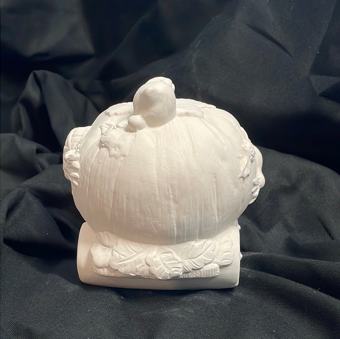 Pumpkin Carriage Ceramic Bisque