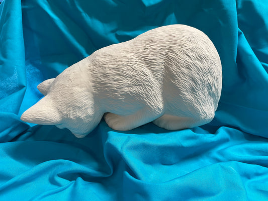 Shelf Cat Ceramic Bisque