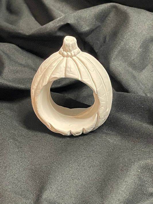 XSmall Napkin Holder Pumpkin Ceramic Bisque
