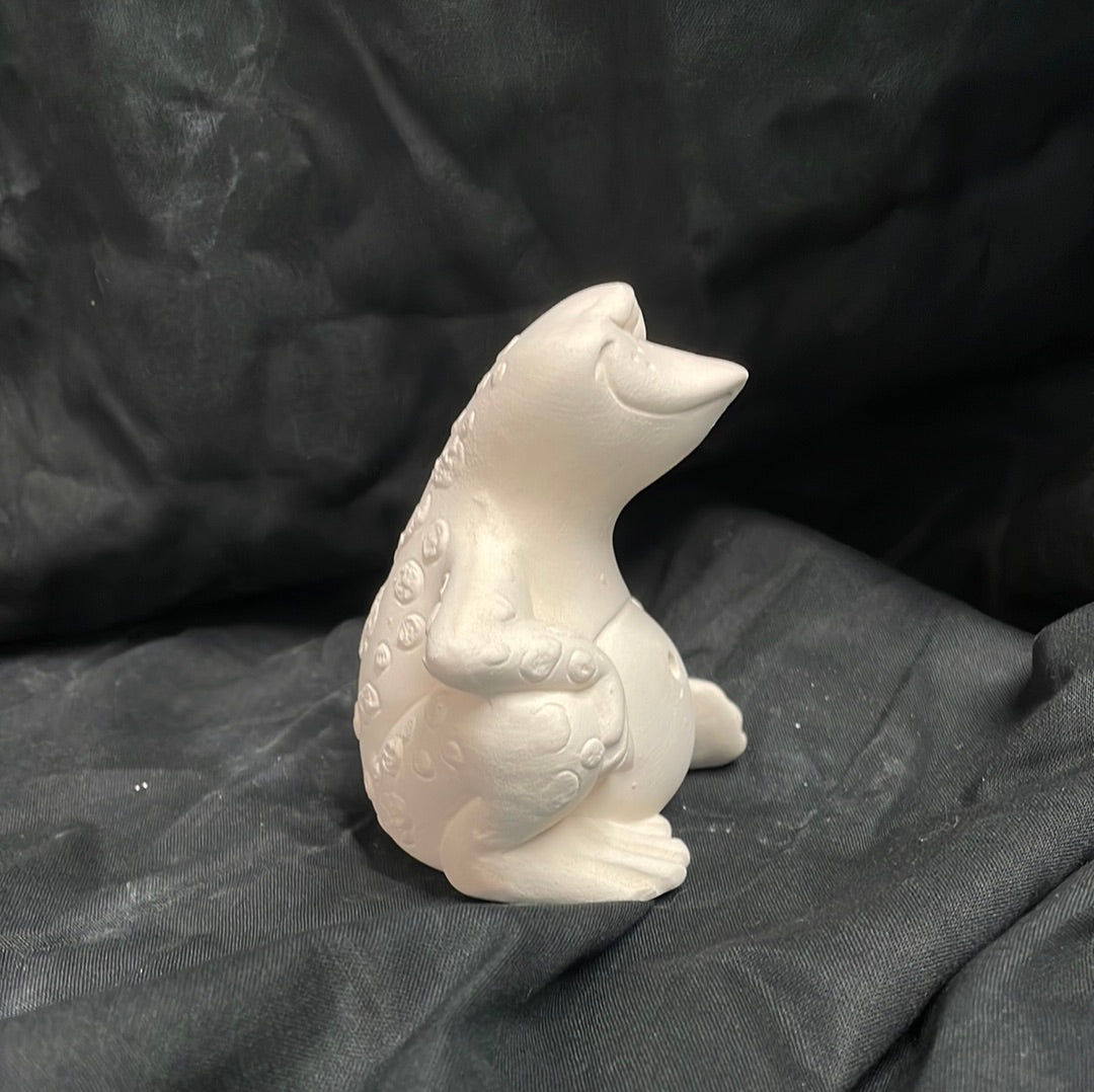Sitting Frog Ceramic Bisque
