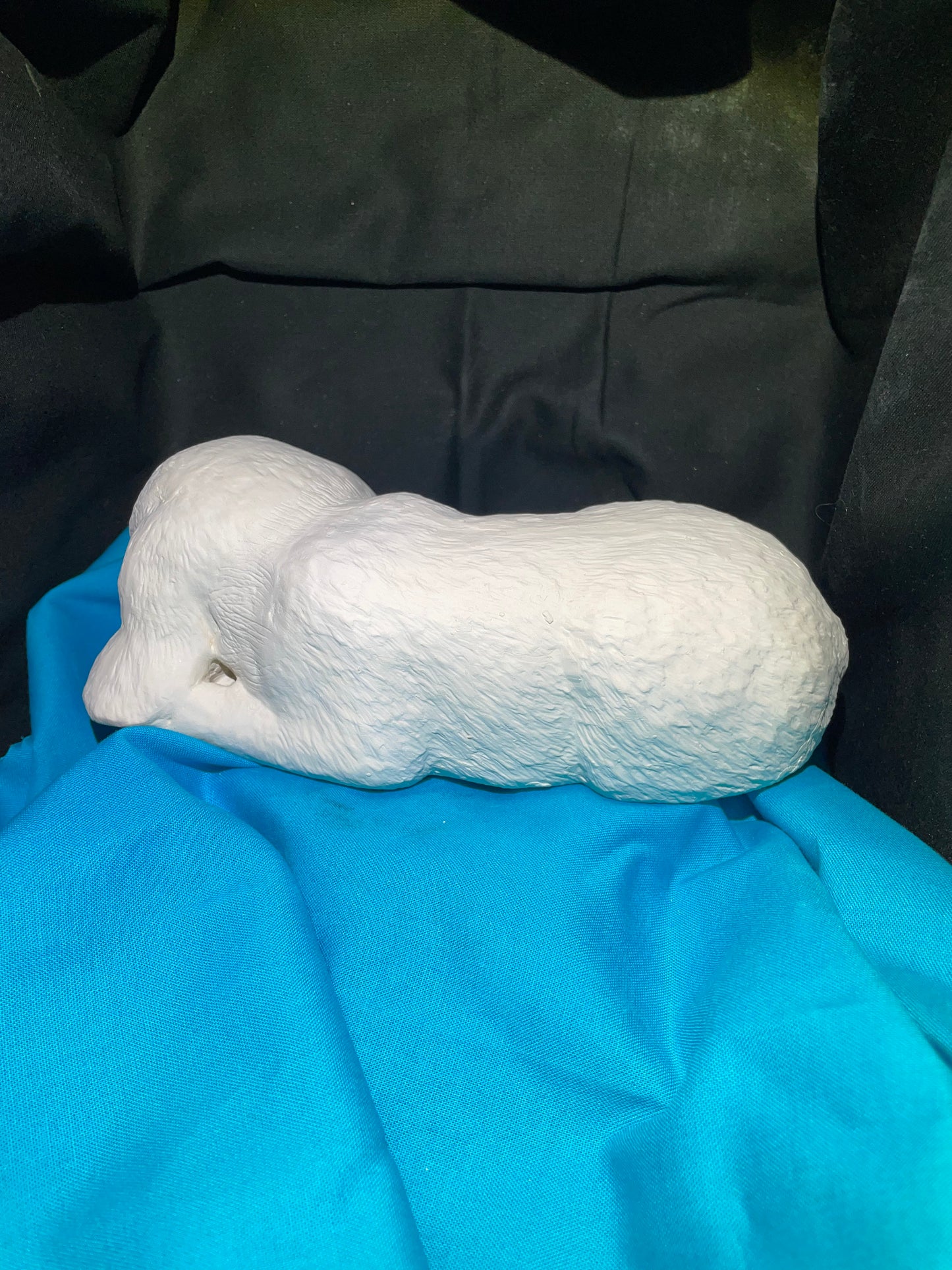 Sleeping Shelf Puppy Ceramic Bisque