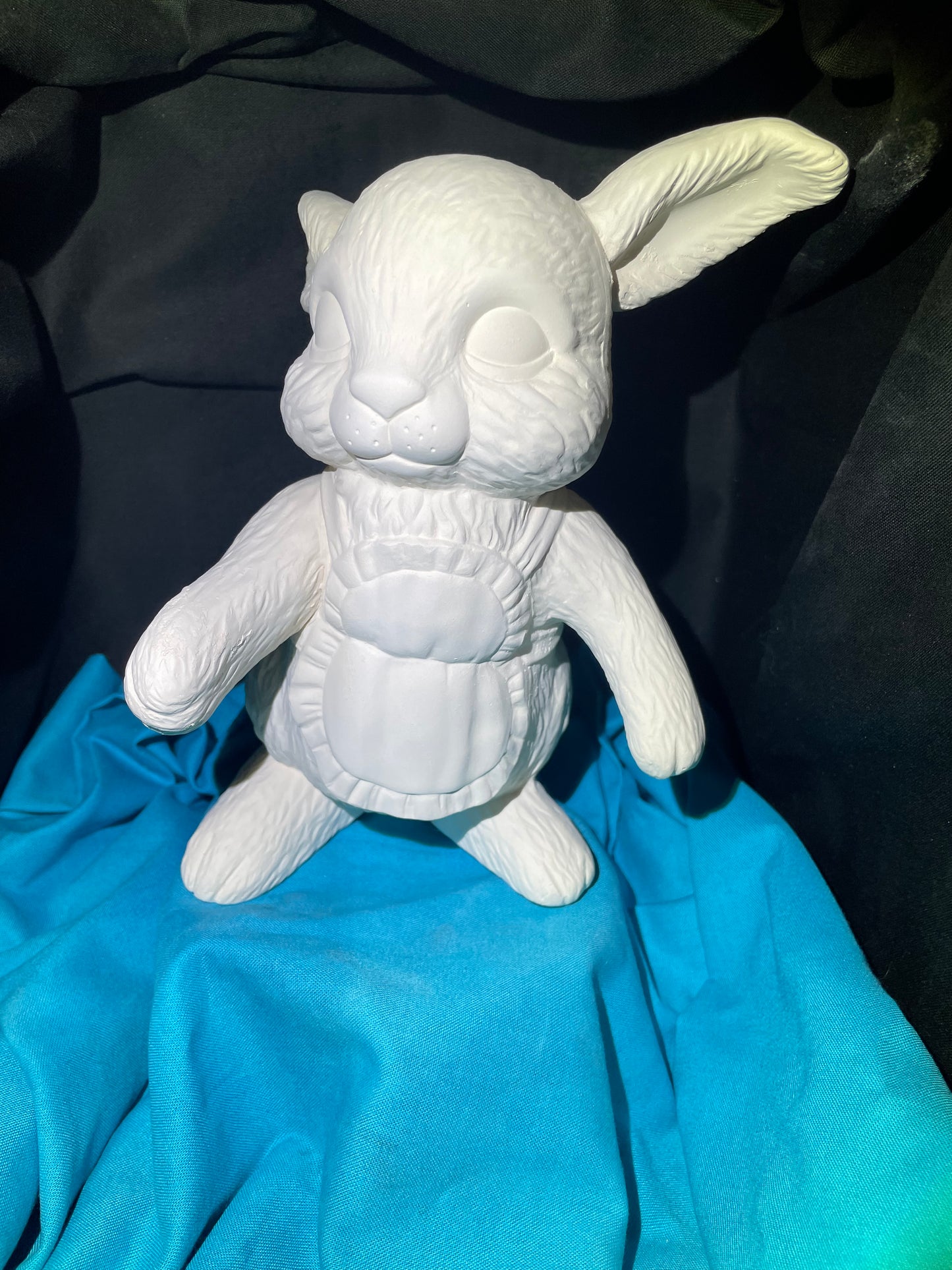 Rabbit in Apron Ceramic Bisque