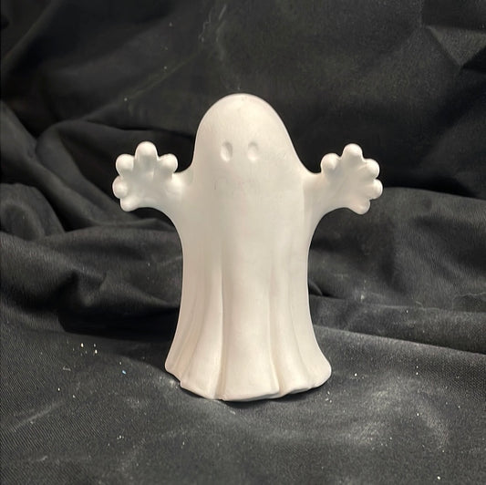 Spooky Ghost Ceramic Bisque