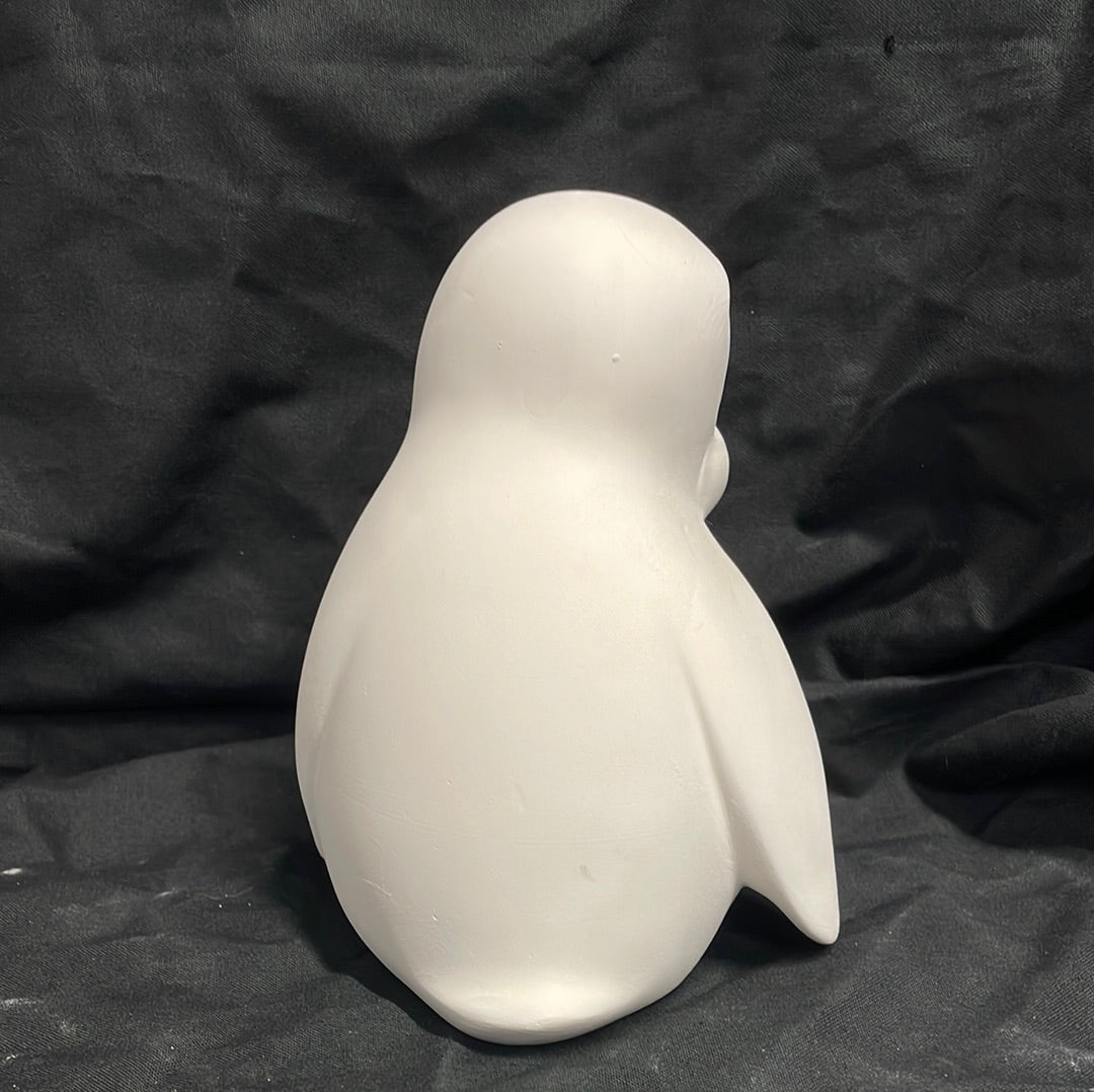 Large Penguin Ceramic Bisque