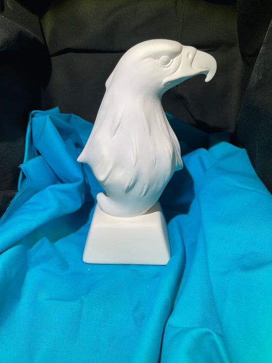 Eagle Bust Ceramic Bisque