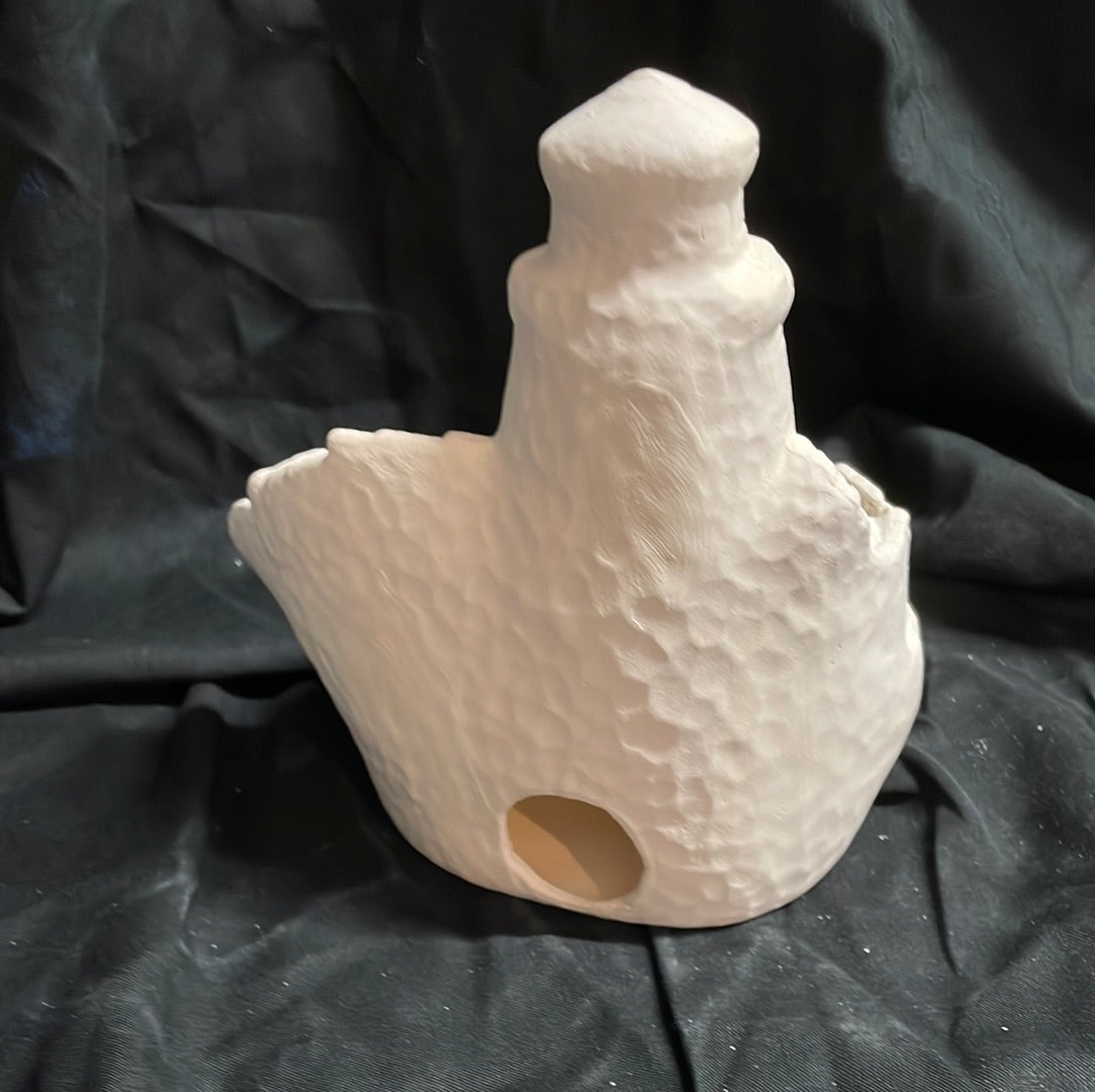 Small Tampa Bay Lighthouse Ceramic Bisque
