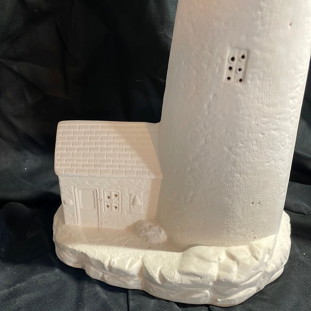 Large Tampa Bay Lighthouse Ceramic Bisque
