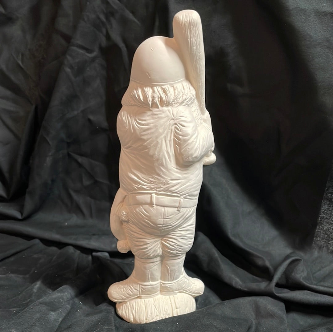 Baseball Santa Ceramic Bisque