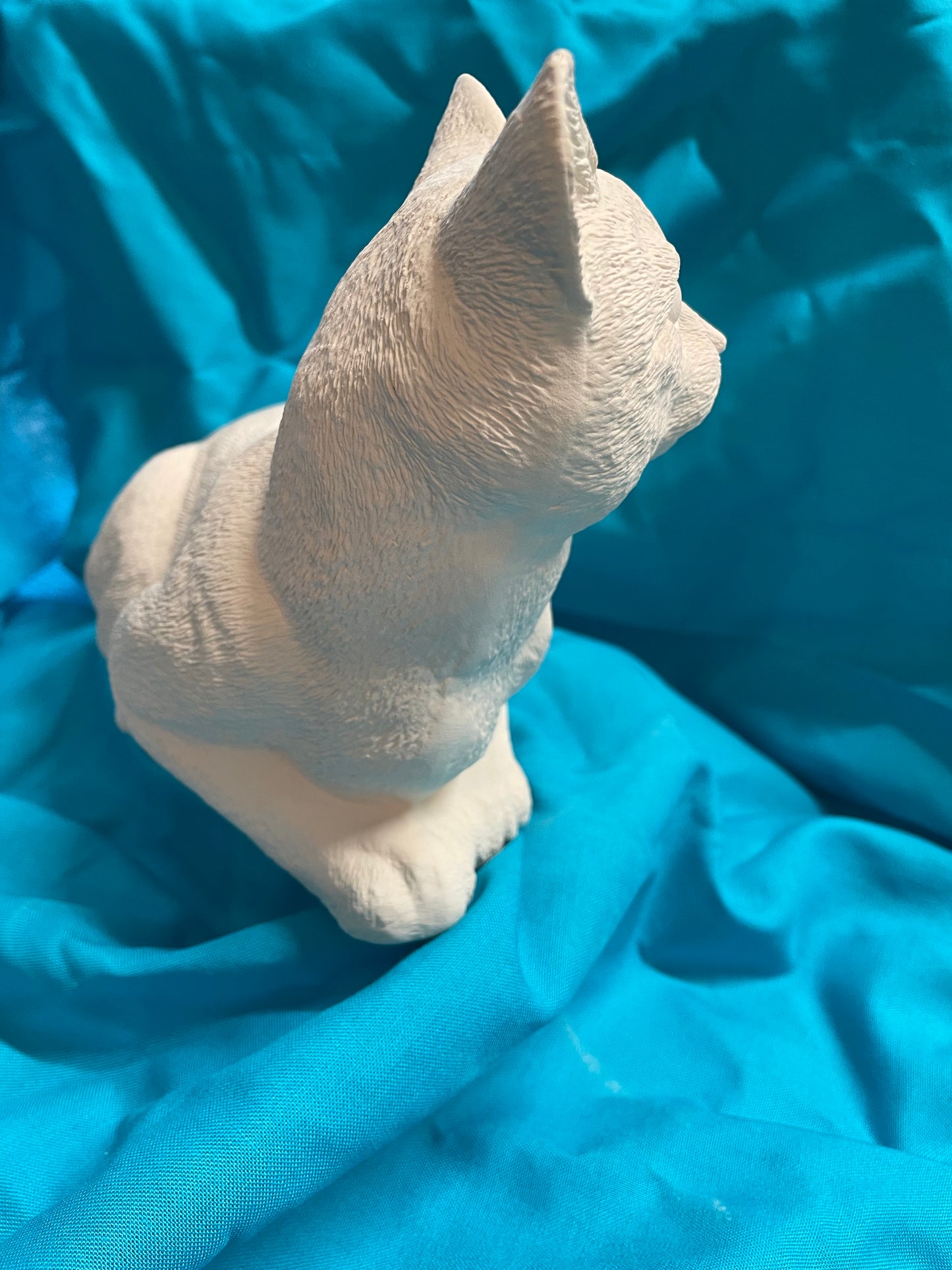 Large Laying Cat Ceramic Bisque